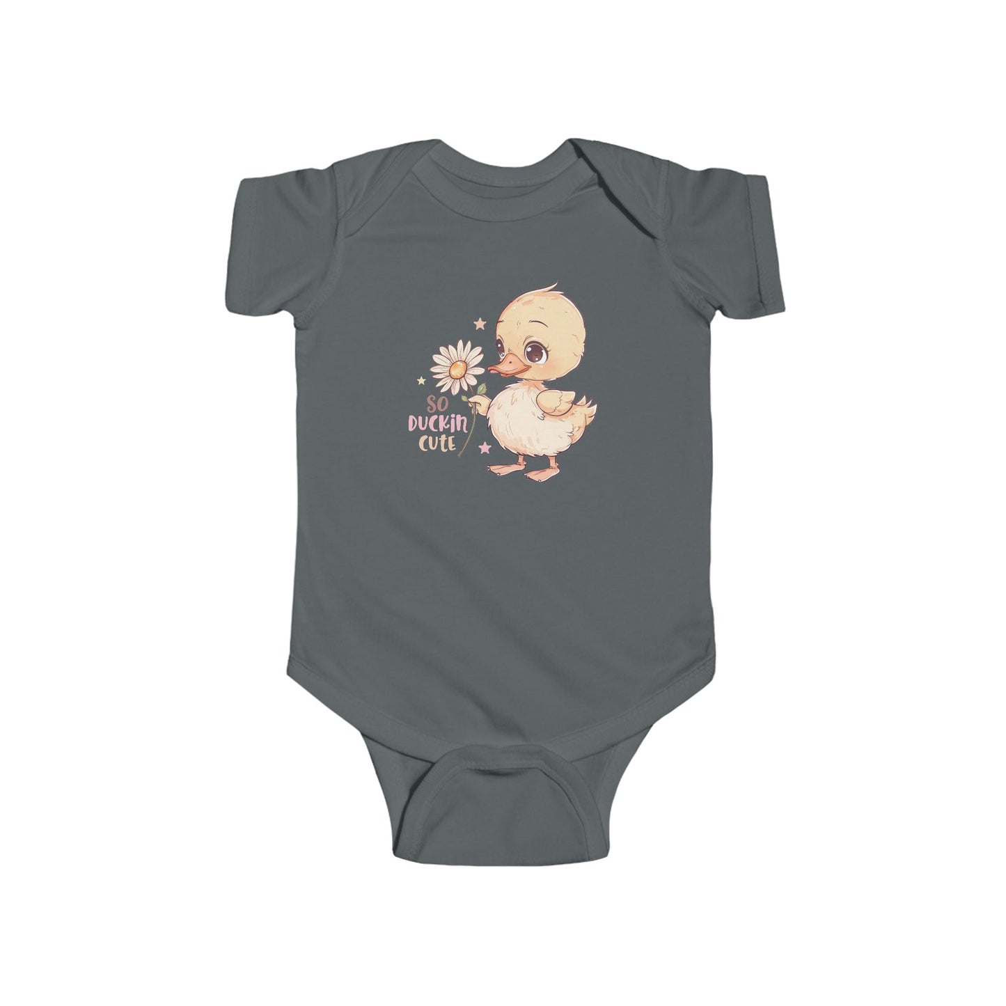 🦆 So Duckin’ Cute Baby Onesie – Funny Farm Animal Outfit 🌼