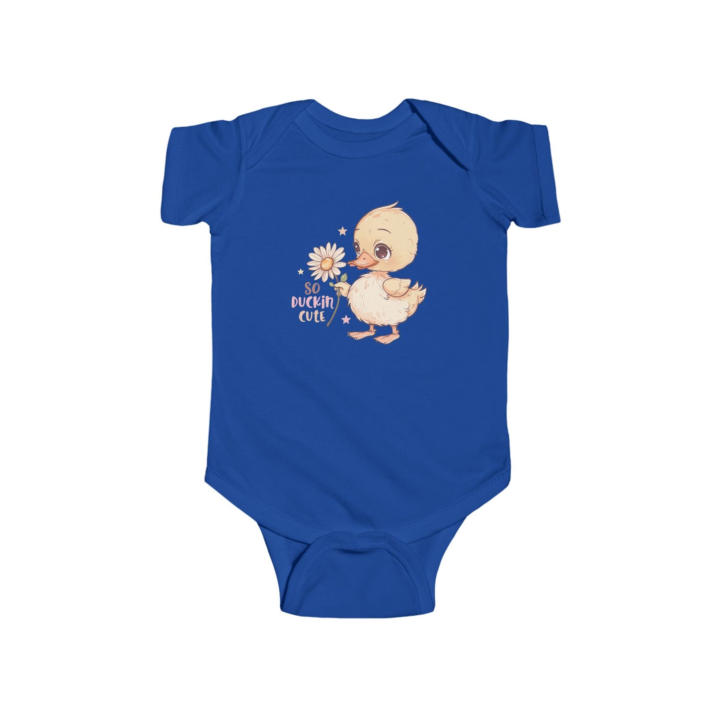 🦆 So Duckin’ Cute Baby Onesie – Funny Farm Animal Outfit 🌼
