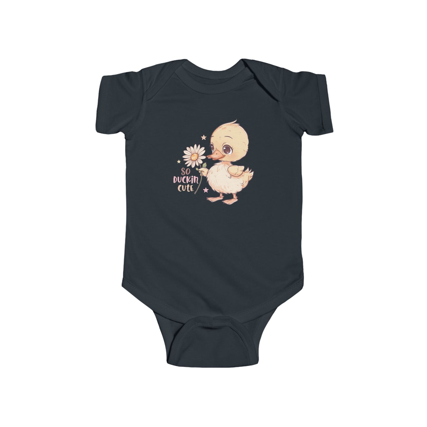 🦆 So Duckin’ Cute Baby Onesie – Funny Farm Animal Outfit 🌼