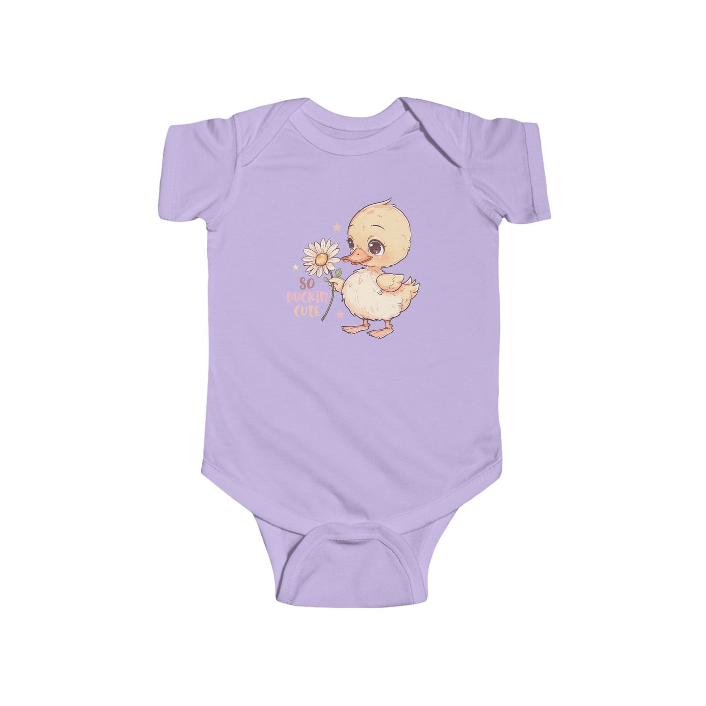 🦆 So Duckin’ Cute Baby Onesie – Funny Farm Animal Outfit 🌼