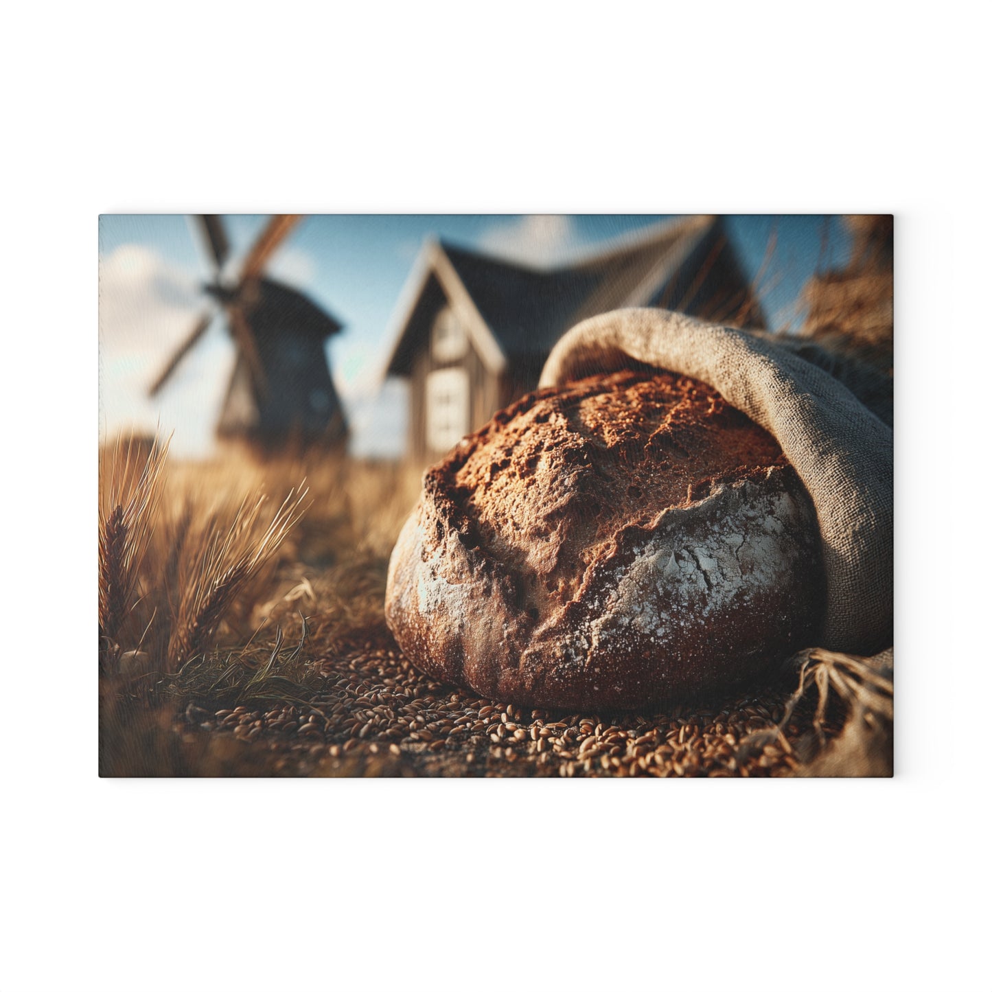 🍞🌾 Rustic Artisan Bread Cutting Board – Farmhouse Charm Meets Everyday Functionality 🌻