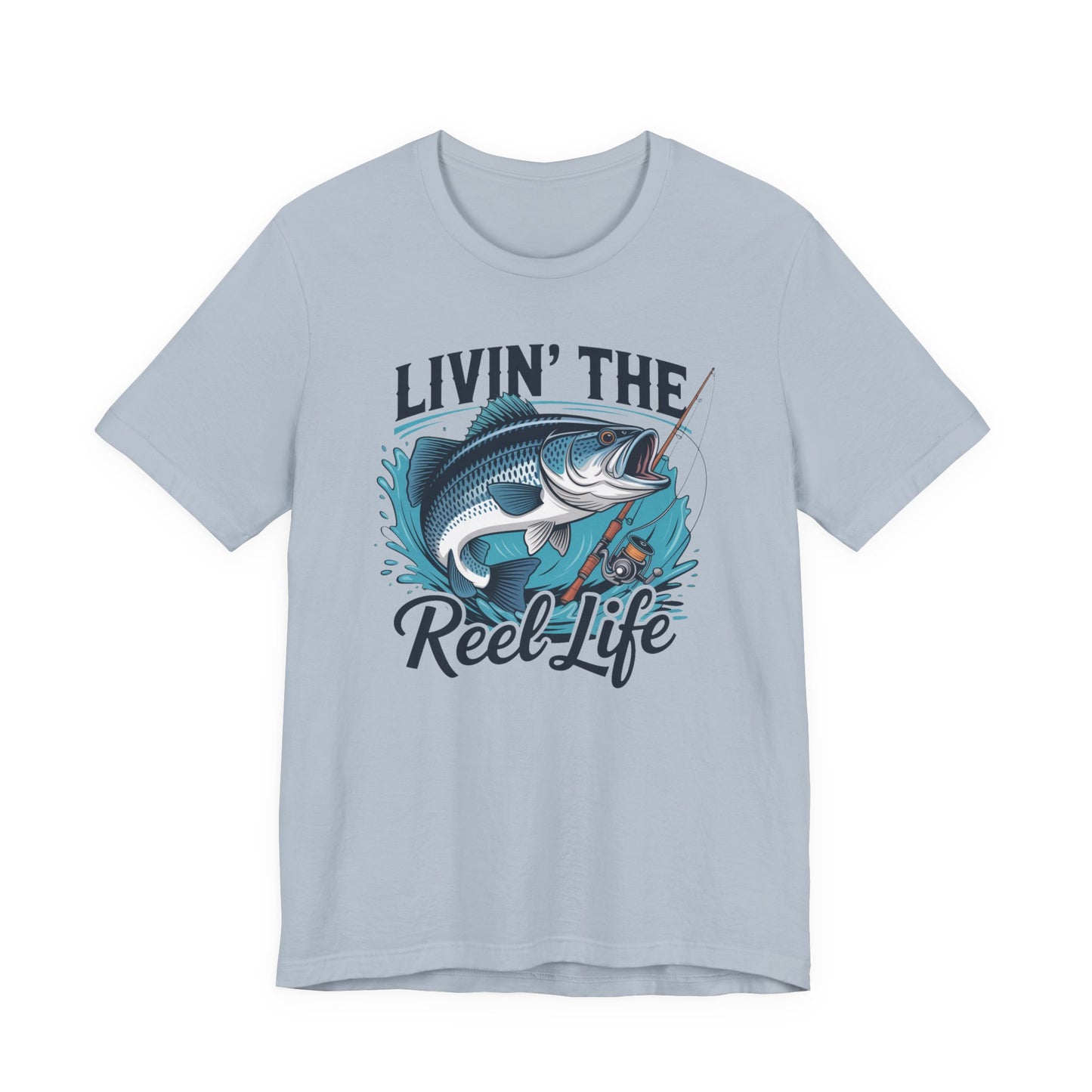 🎣 Livin’ the Reel Life Fishing T-Shirt – Perfect Gift for Anglers! 🐟