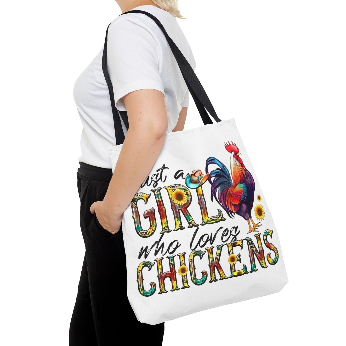 🐔 Solo una chica que ama las gallinas: Bolsa de tela estilo granja para amantes de las gallinas