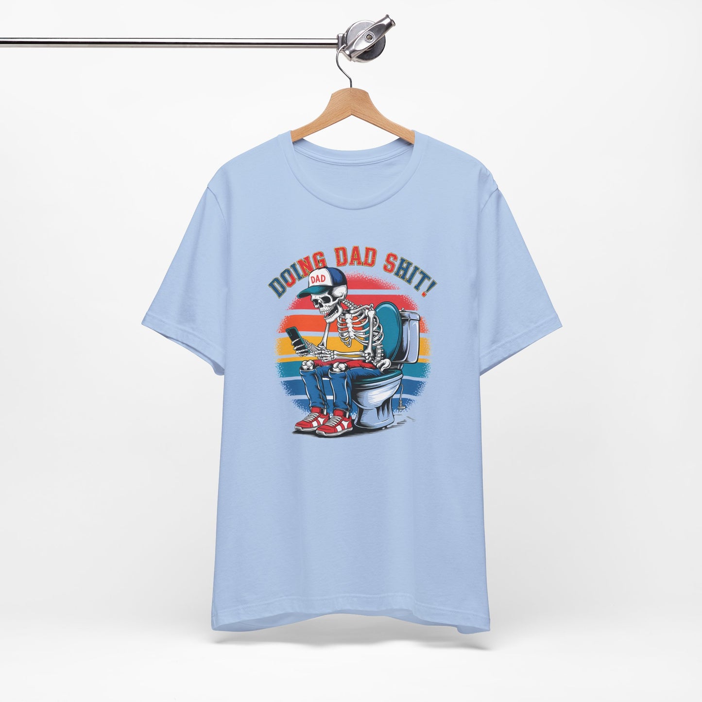 🧻 HACIENDO CABRAS DE PAPÁ | Camiseta gráfica divertida con esqueleto en el inodoro
