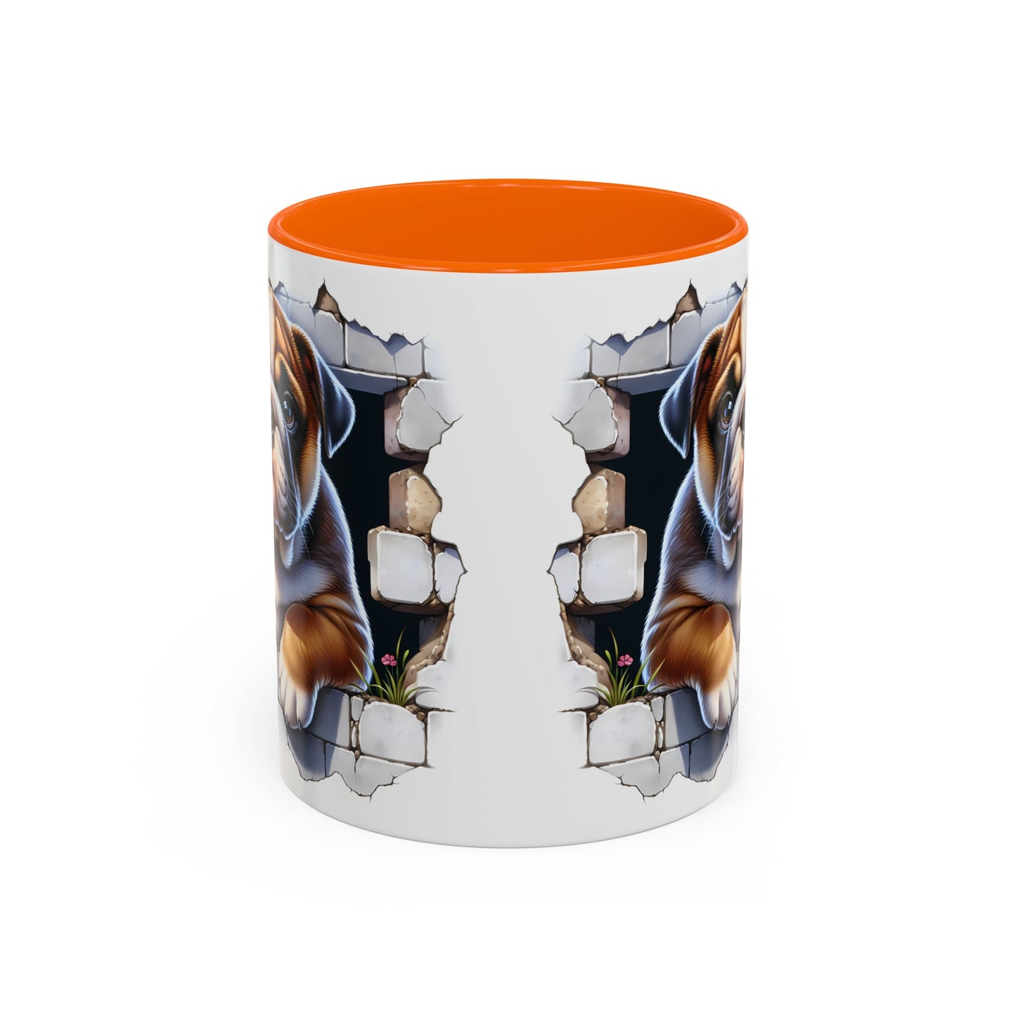 🐶☕ English Bulldog Puppy Accent Mug – Adorable Breakthrough Pup Design ✨rs (11/15oz)
