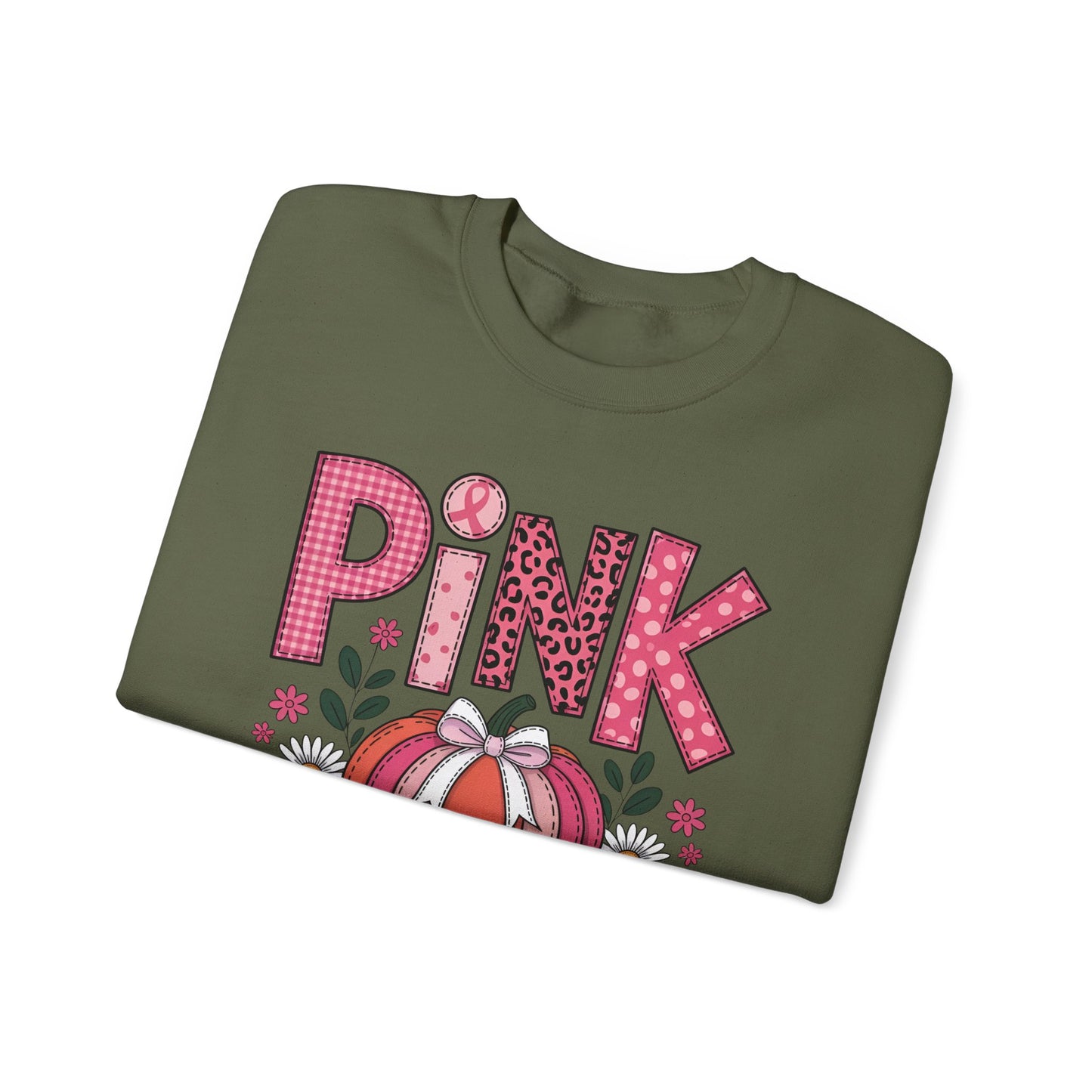 🎃🎀 Pink Out Pumpkin Sweatshirt – Fall Breast Cancer Awareness