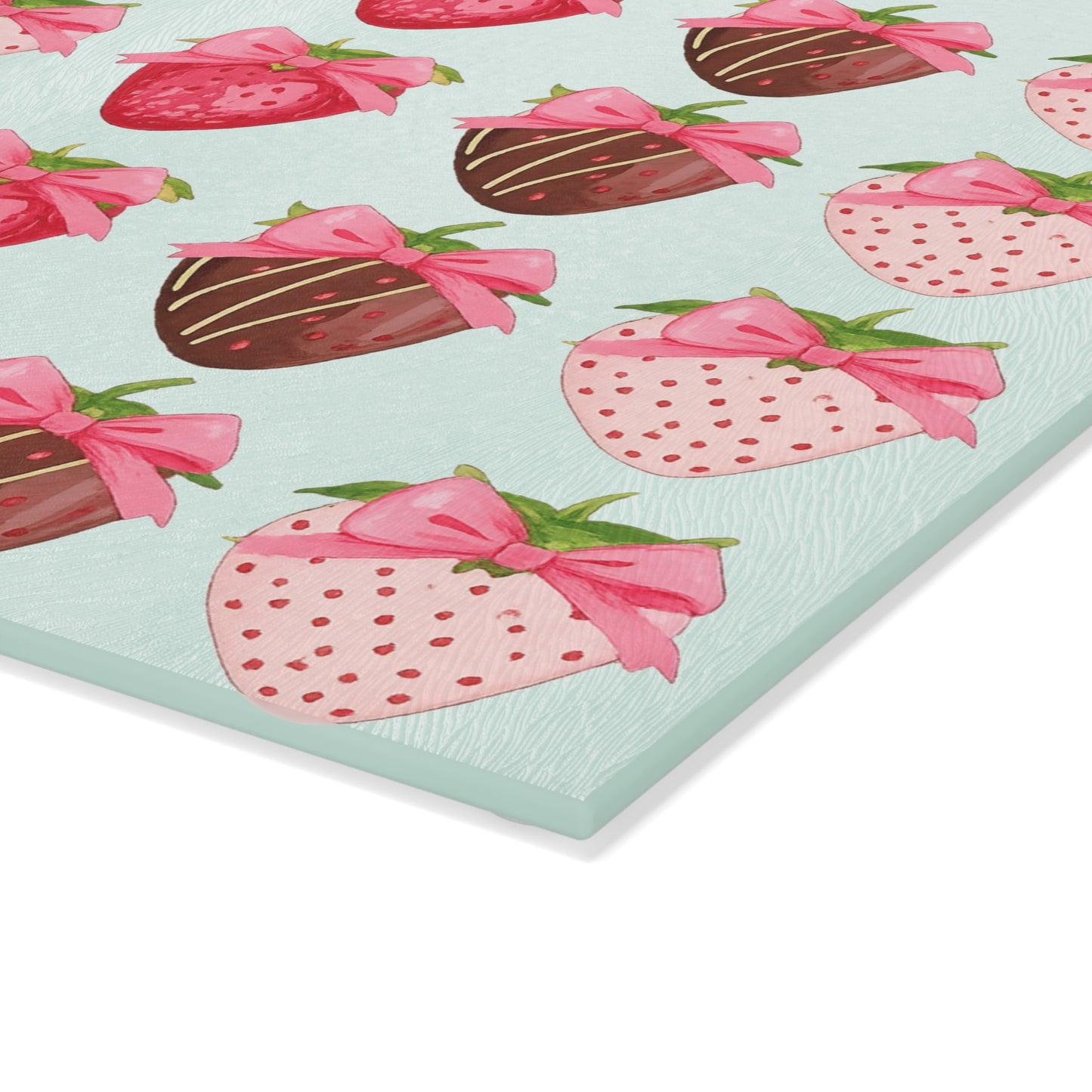 🍓 Chocolate-Covered Strawberry Bow Cutting Board – Sweet Elegance for Your Kitchen 🎀