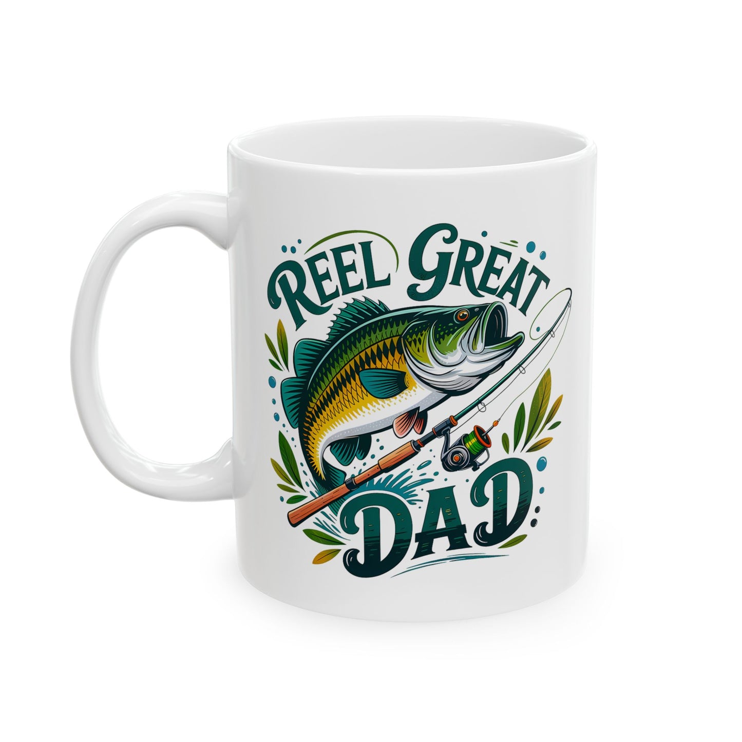 REEL GREAT DAD – Fishing Mug for Father’s Day, Birthday, or Just Because