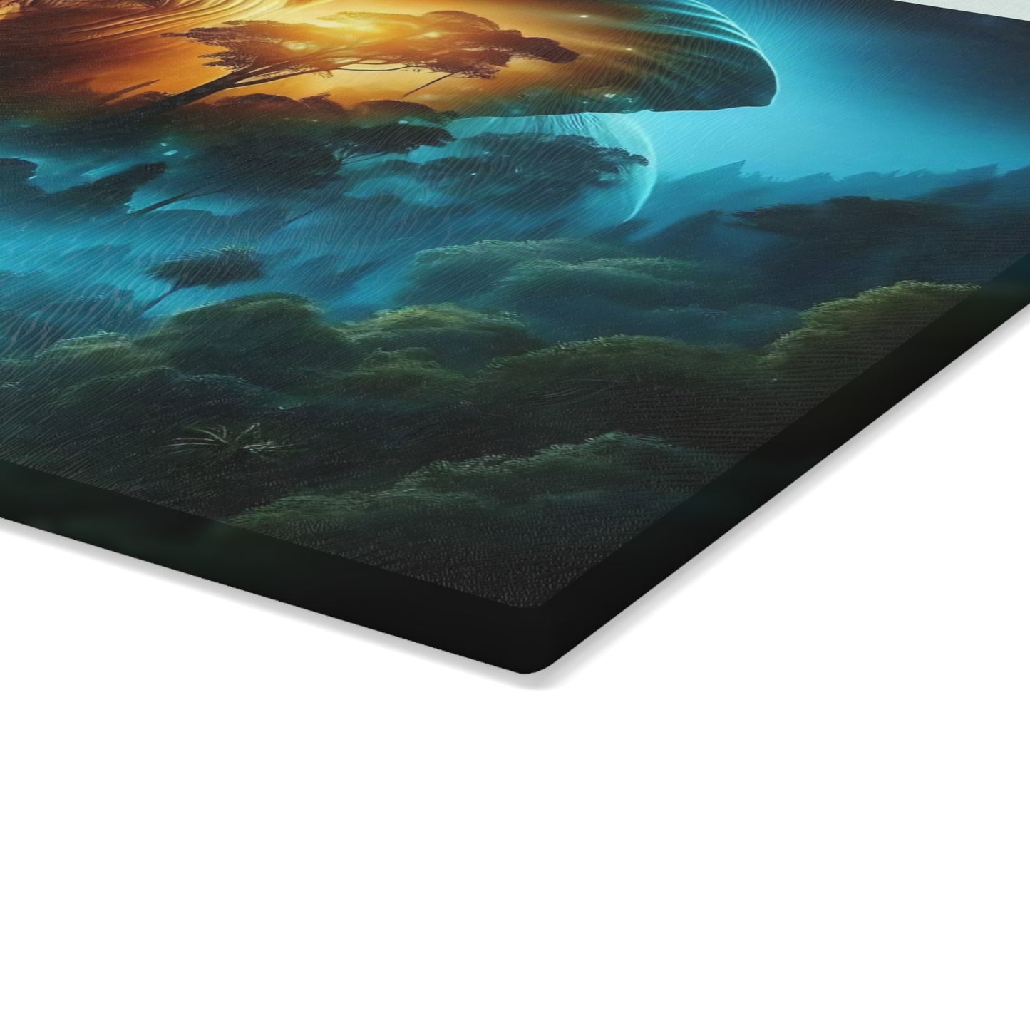 Tabla de cortar de vidrio templado con forma de elefante: presenta una impresionante representación artística de un elefante.