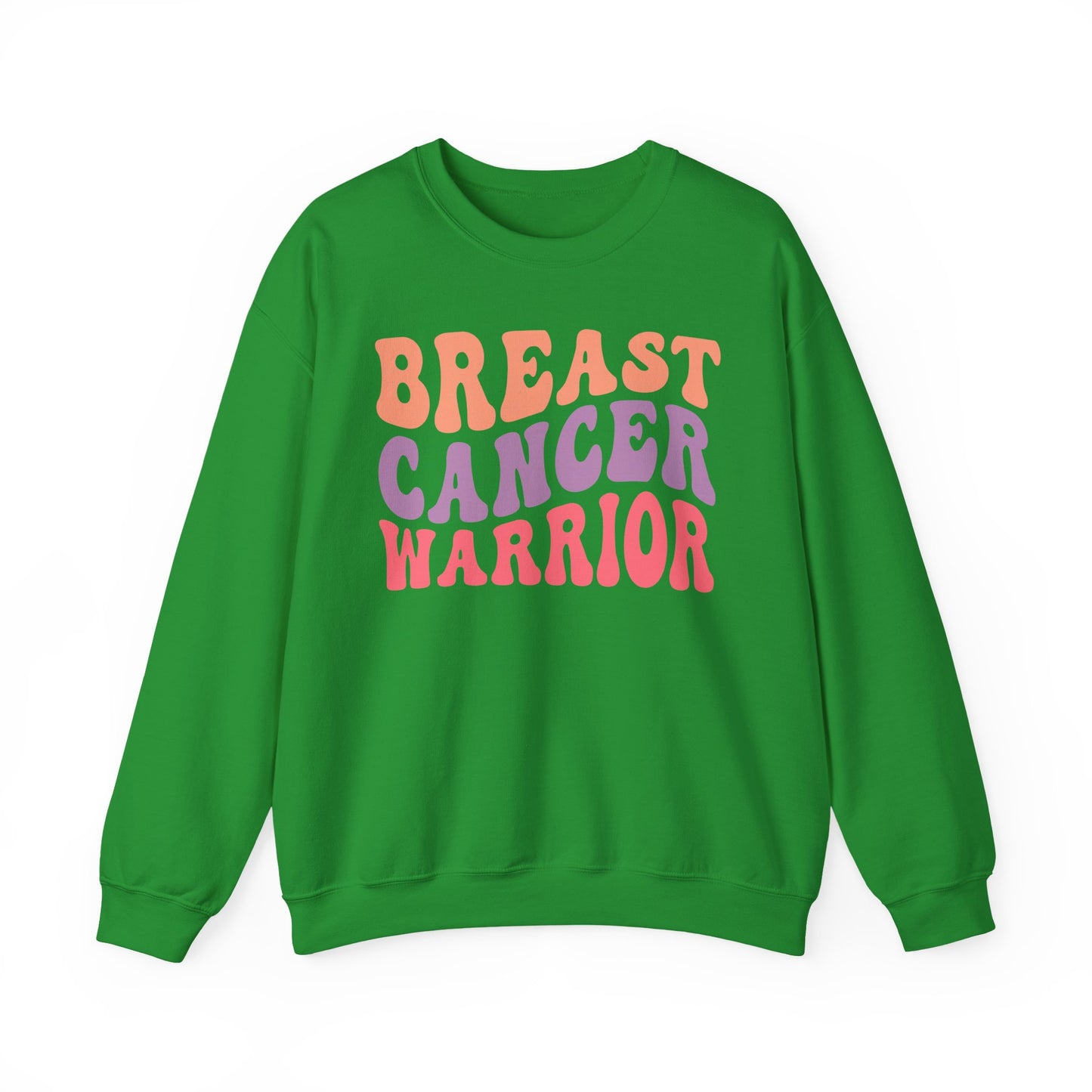 🌸✊ Breast Cancer Warrior Sweatshirt – Retro Awareness & Survivor Strength Crewneck