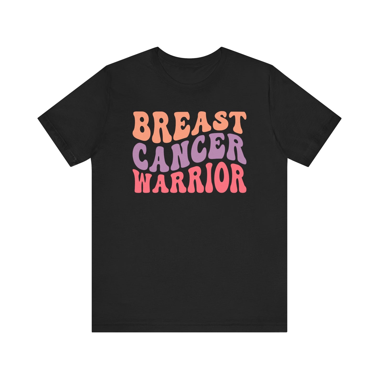 🎗️💪 Breast Cancer Warrior T-Shirt – Bold Retro Awareness Tee for Strength & Support 🌸