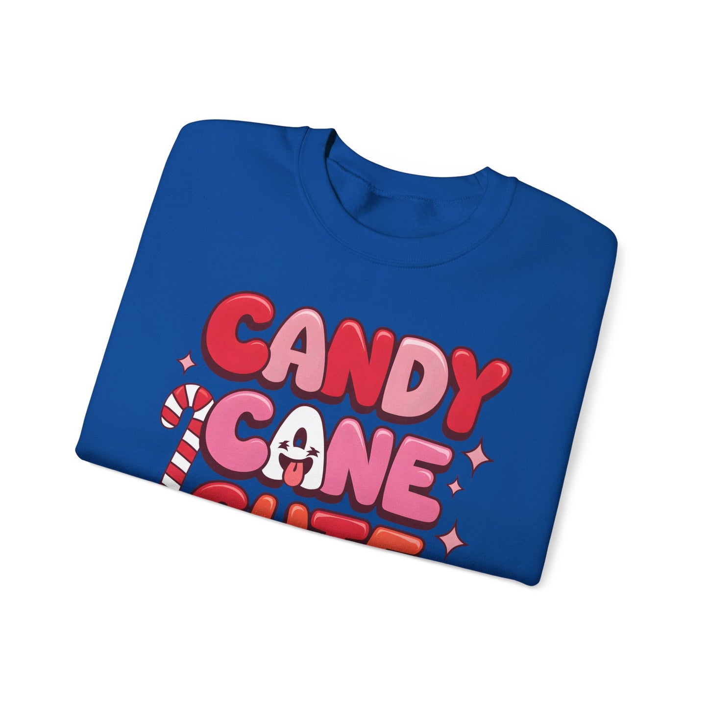 🎀🍭 Candy Cane Cute Women’s Christmas Sweatshirt – Soft, Cozy & Playful Holiday Style