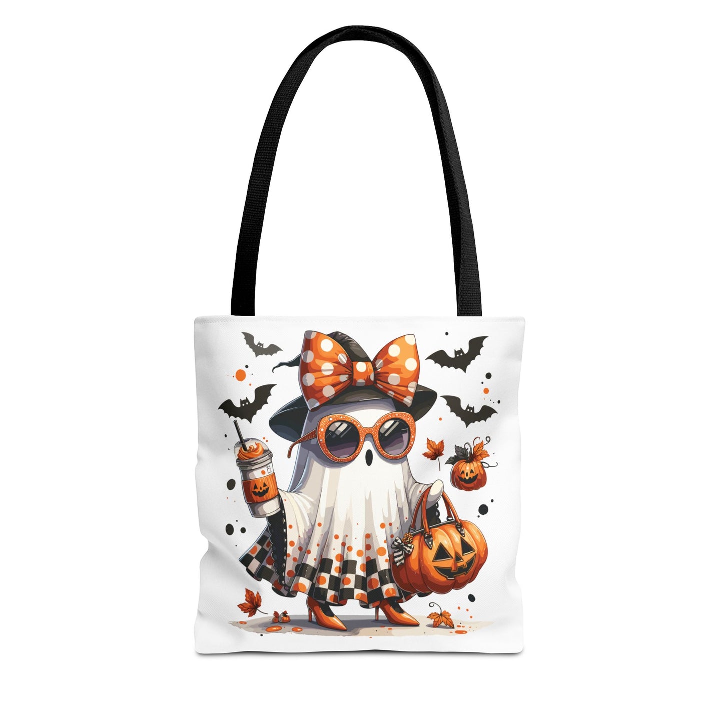 🧡 Chic Ghost Halloween Tote Bag – Sassy, Stylish & Spook-tacular 👻🎃