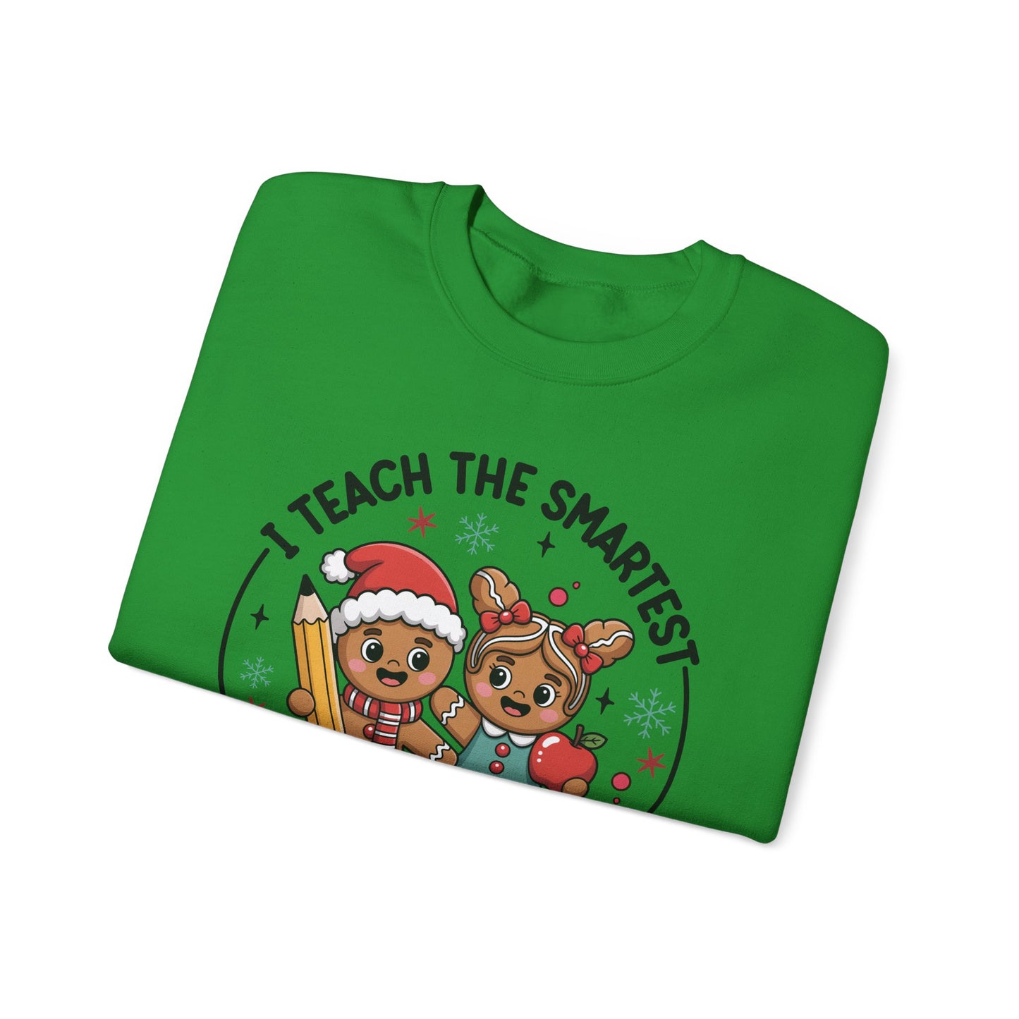 🍪✏️ Smartest Cookies Teacher Sweatshirt – Cute Gingerbread Classroom Vibes 🍎❄️