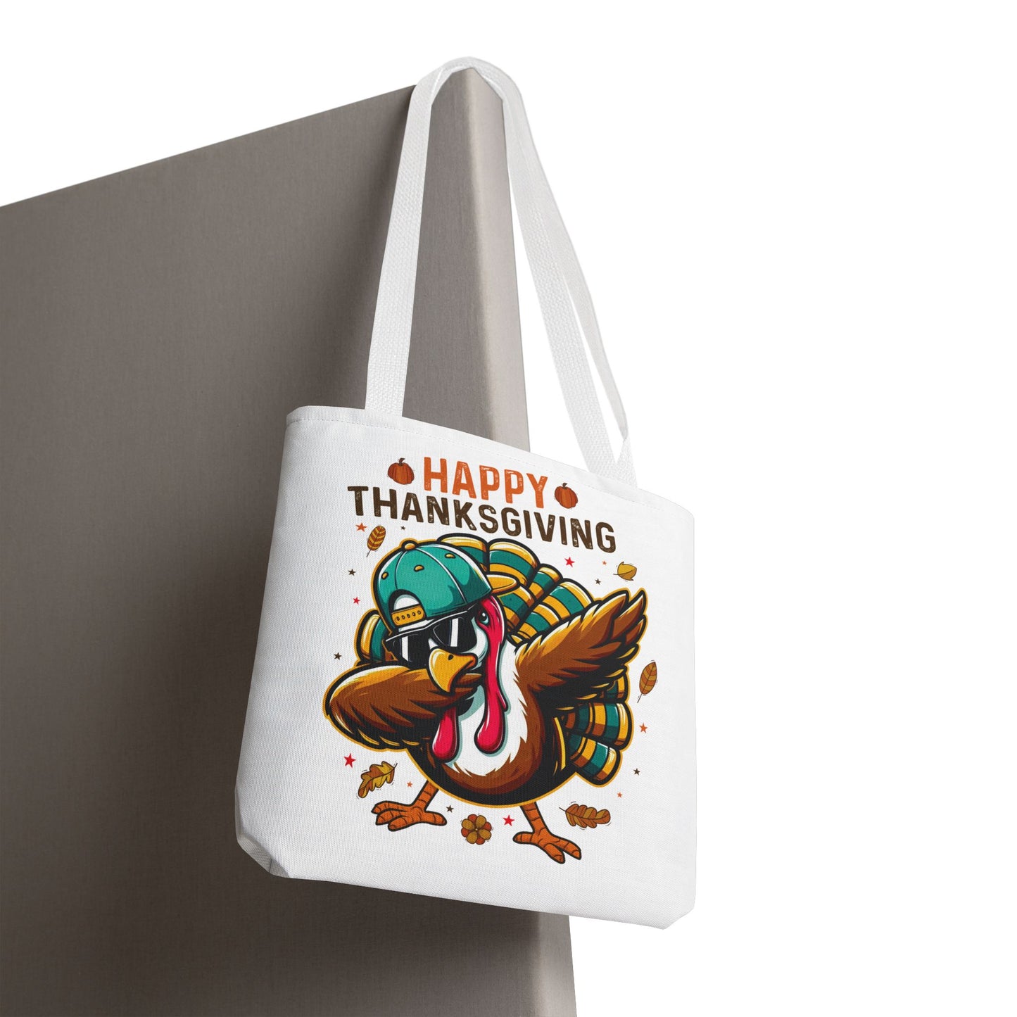 🦃 Dabbing Turkey Tote Bag – Thanksgiving Swagger with Holiday Humor