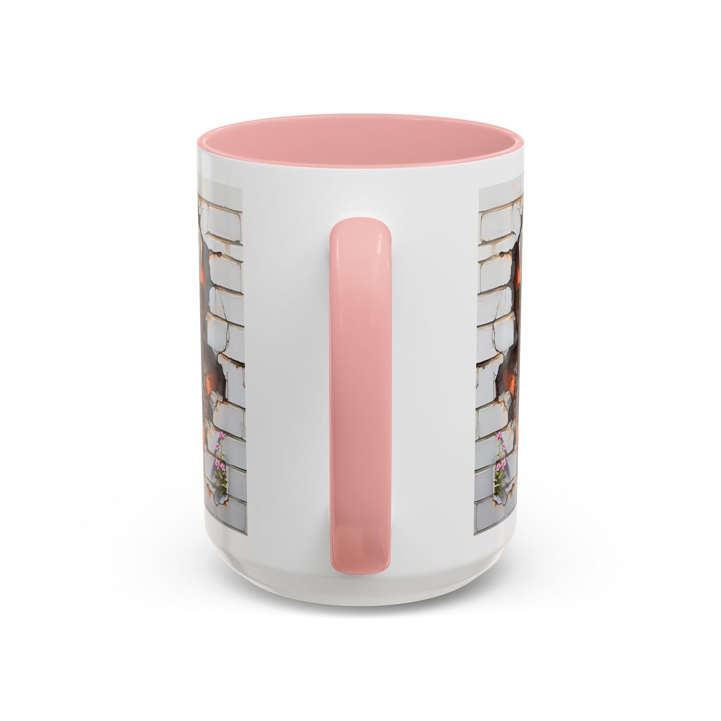 🎀🐶 Schnauzer Puppy Accent Mug – Cute Peek-Through Dog Design for Animal Lovers ☕💖