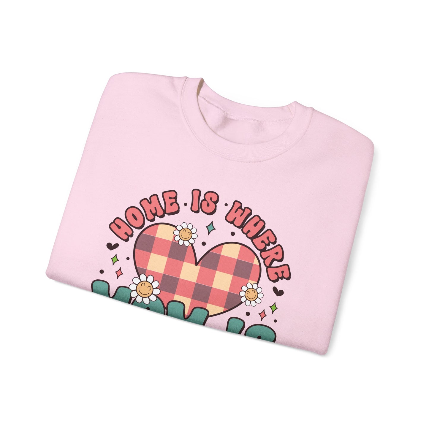 💖🏡 Home Is Where Mom Is Sweatshirt – Cozy Gift for Mothers