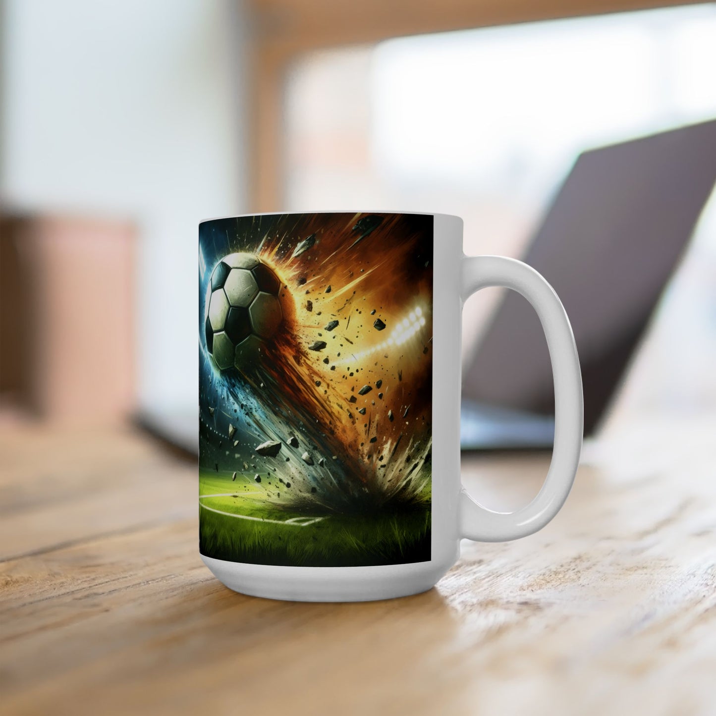 ⚽🔥 Explosive Soccer Mug – Customizable Sports Coffee Cup ✨☕