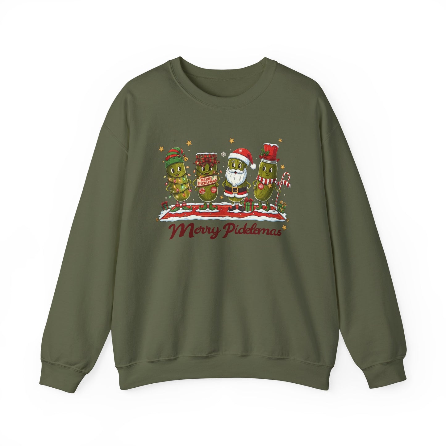 🎄🥒 Merry Picklemas Sweatshirt – Funny Holiday Dill-Lovers Gift