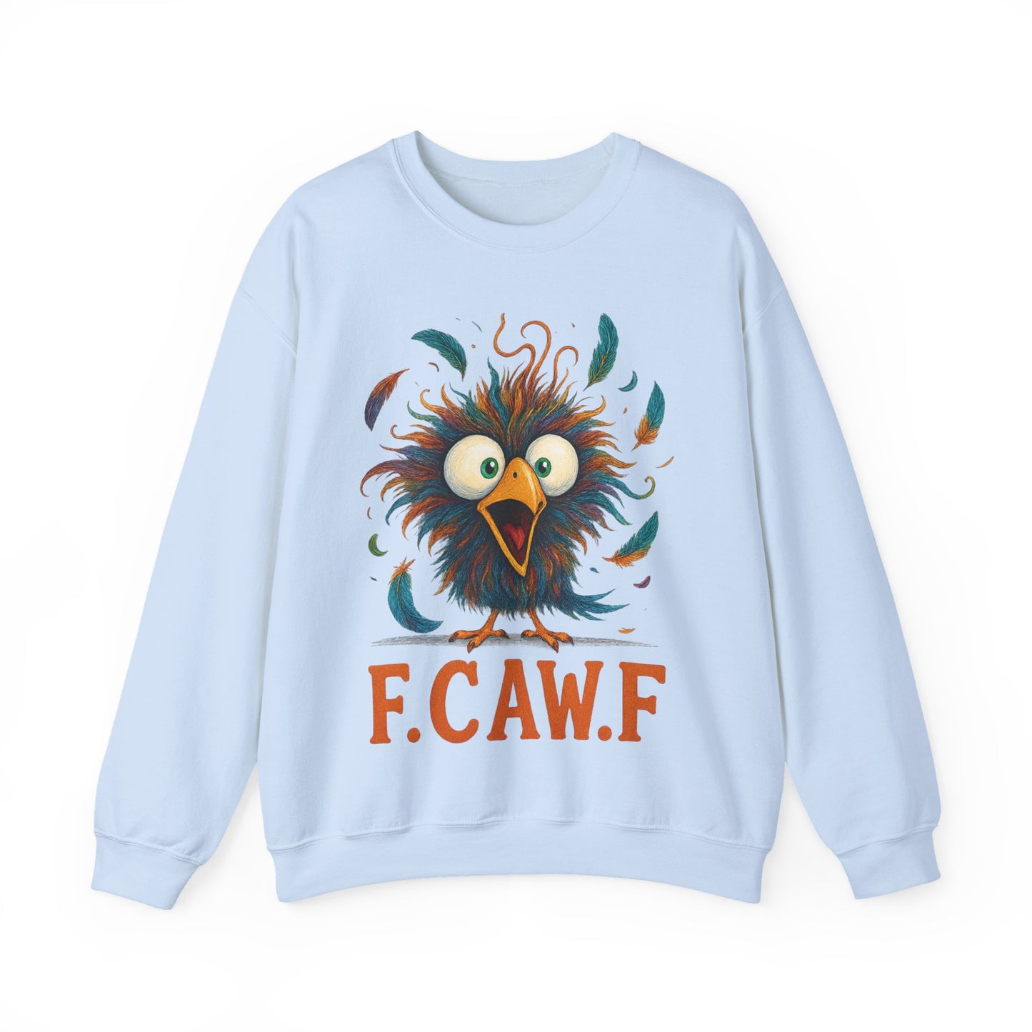 🍂🪽 F.CAW.F Funny Bird Sweatshirt – Quirky Fowl Humor for Everyday Laughs