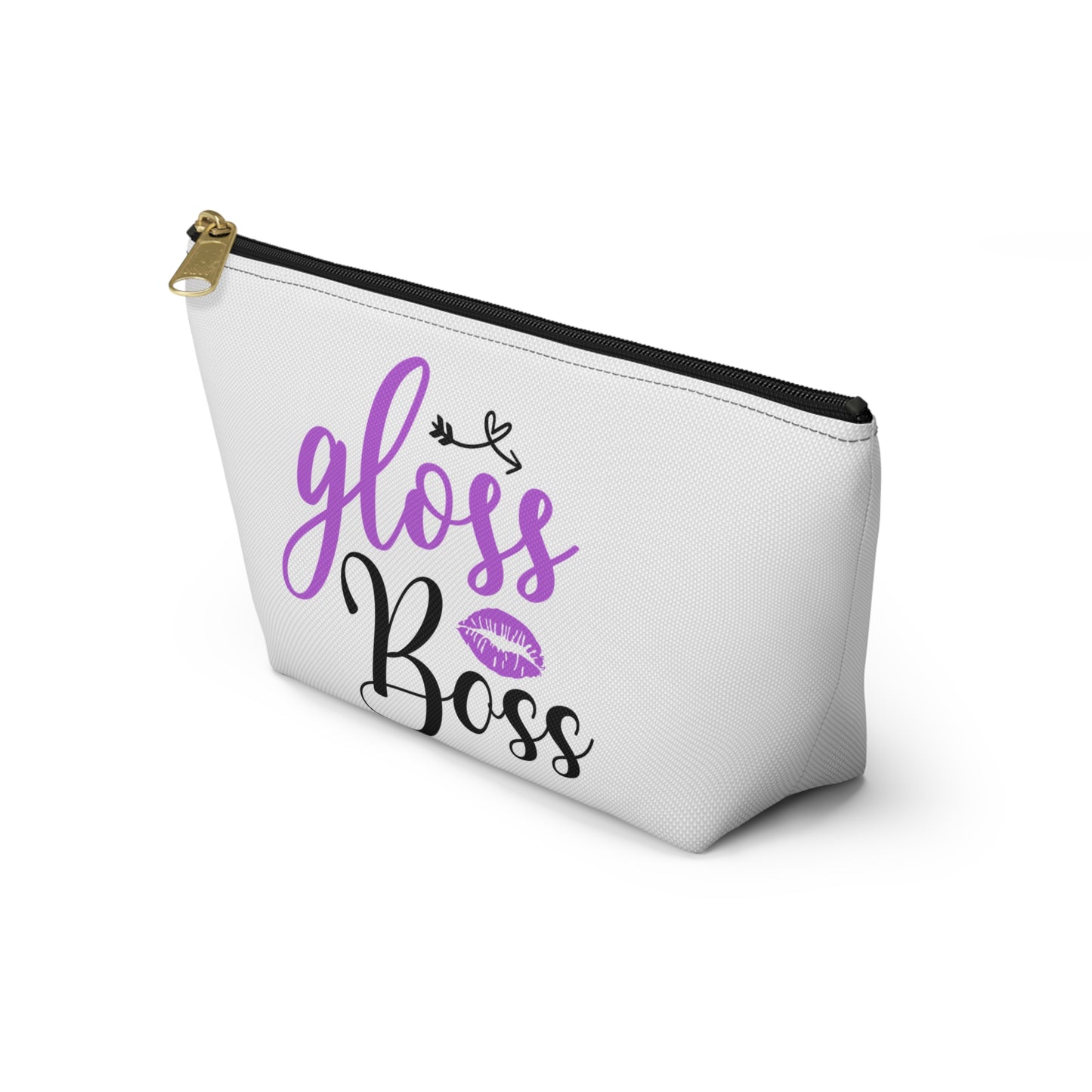 Accessory Pouch – "Gloss Boss" Purple Makeup Bag