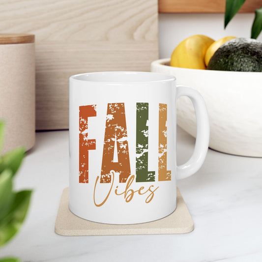 🍂 Fall Vibes Coffee Mug – Savor Autumn with Every Sip 🍁