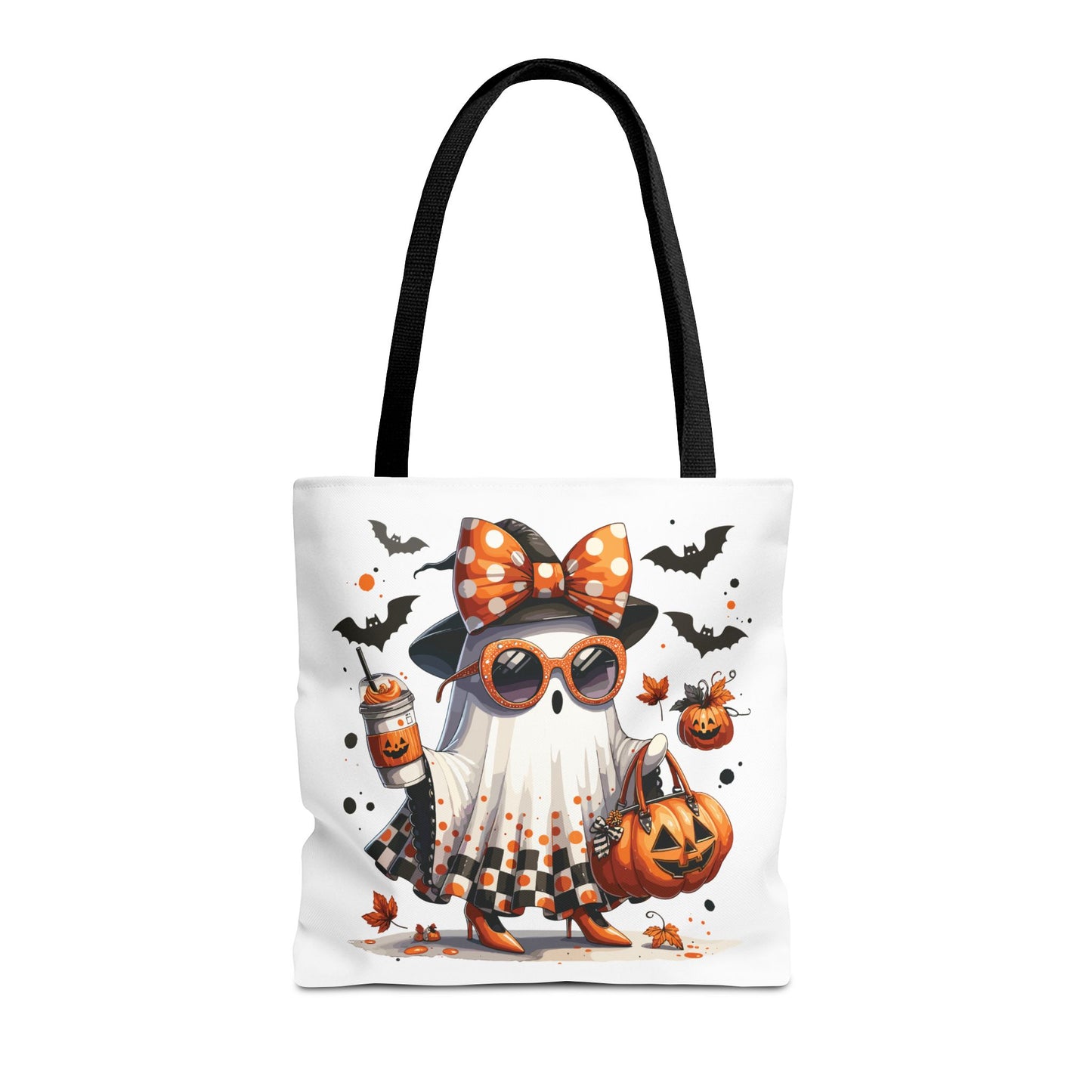 🧡 Chic Ghost Halloween Tote Bag – Sassy, Stylish & Spook-tacular 👻🎃