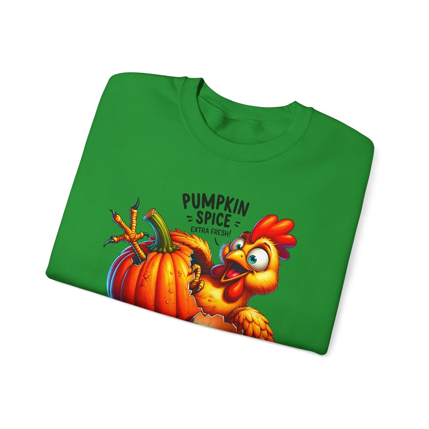 🎃🐔 Pumpkin Spice Chicken Sweatshirt – Funny Fall Extra Fresh Design 🍂
