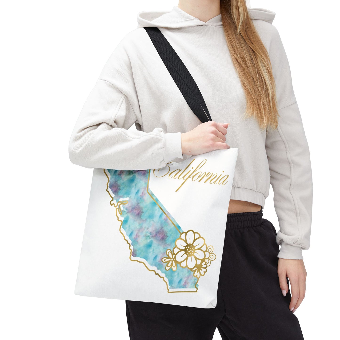 🌸 California State Floral Tote Bag – Elegant, Artistic & Practical 👜
