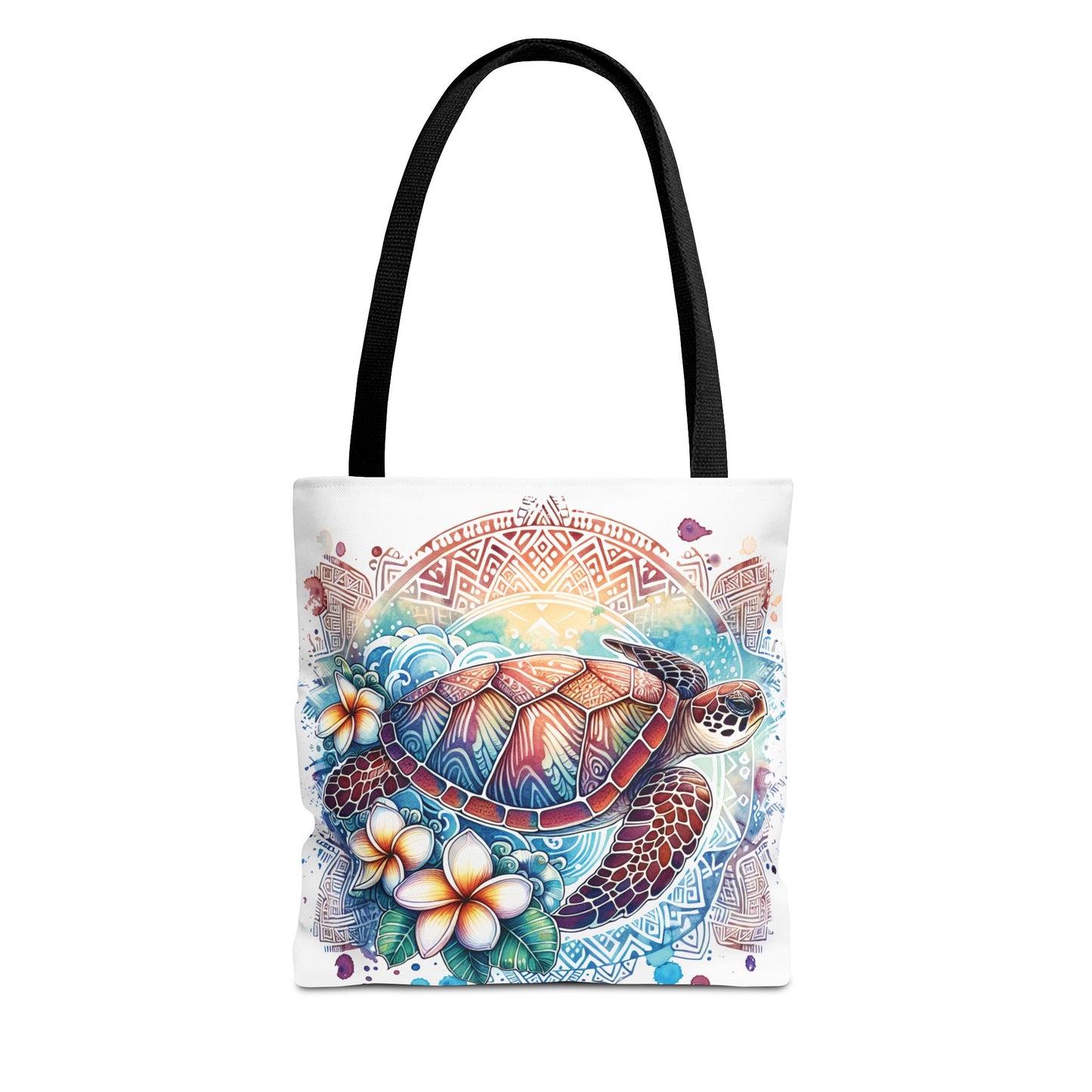 🐢 Tropical Sea Turtle Tote Bag – Coastal, Artistic & Practical 🌺