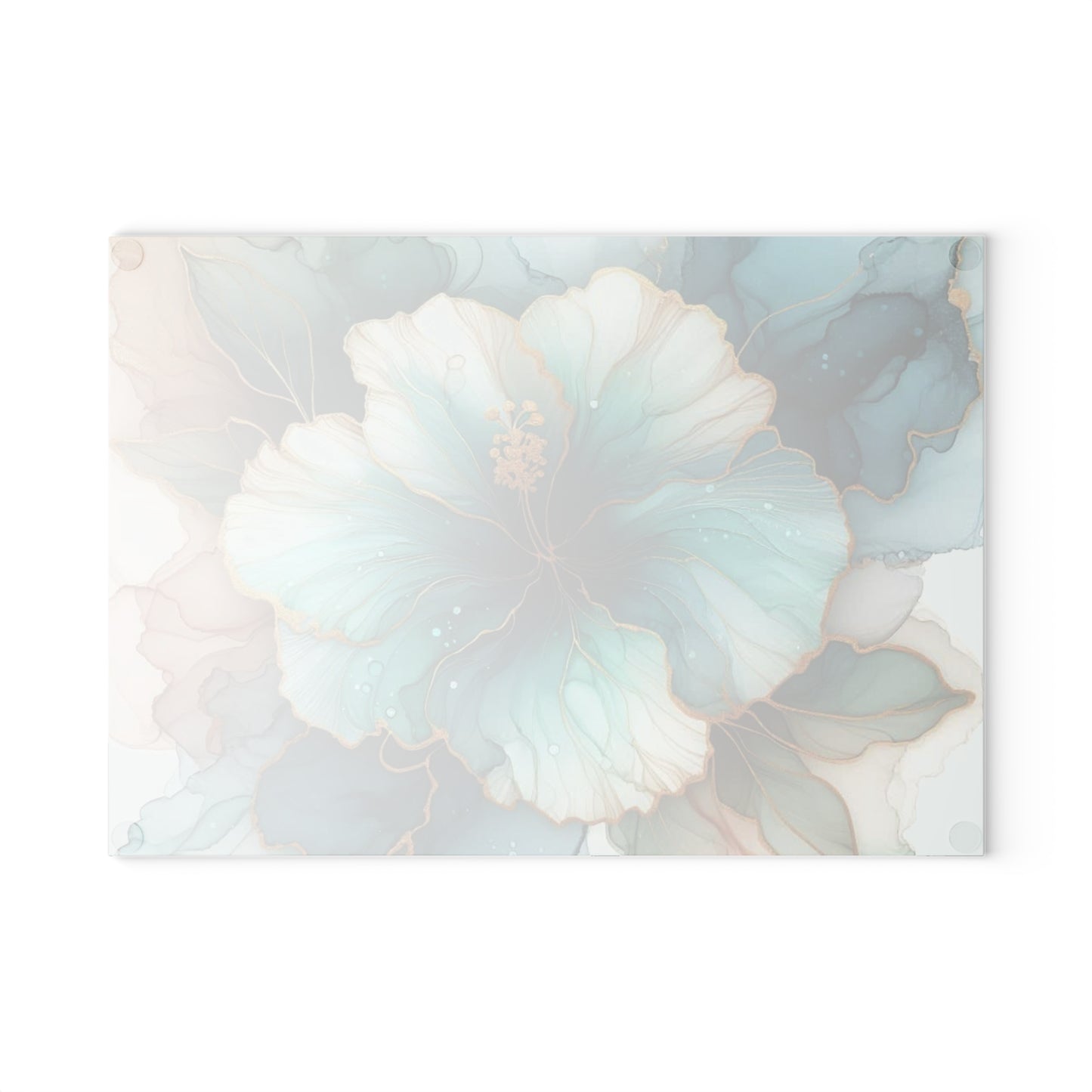 🌸✨ Teal Bloom Elegance Cutting Board – Watercolor Floral Kitchen Art ✨🌸