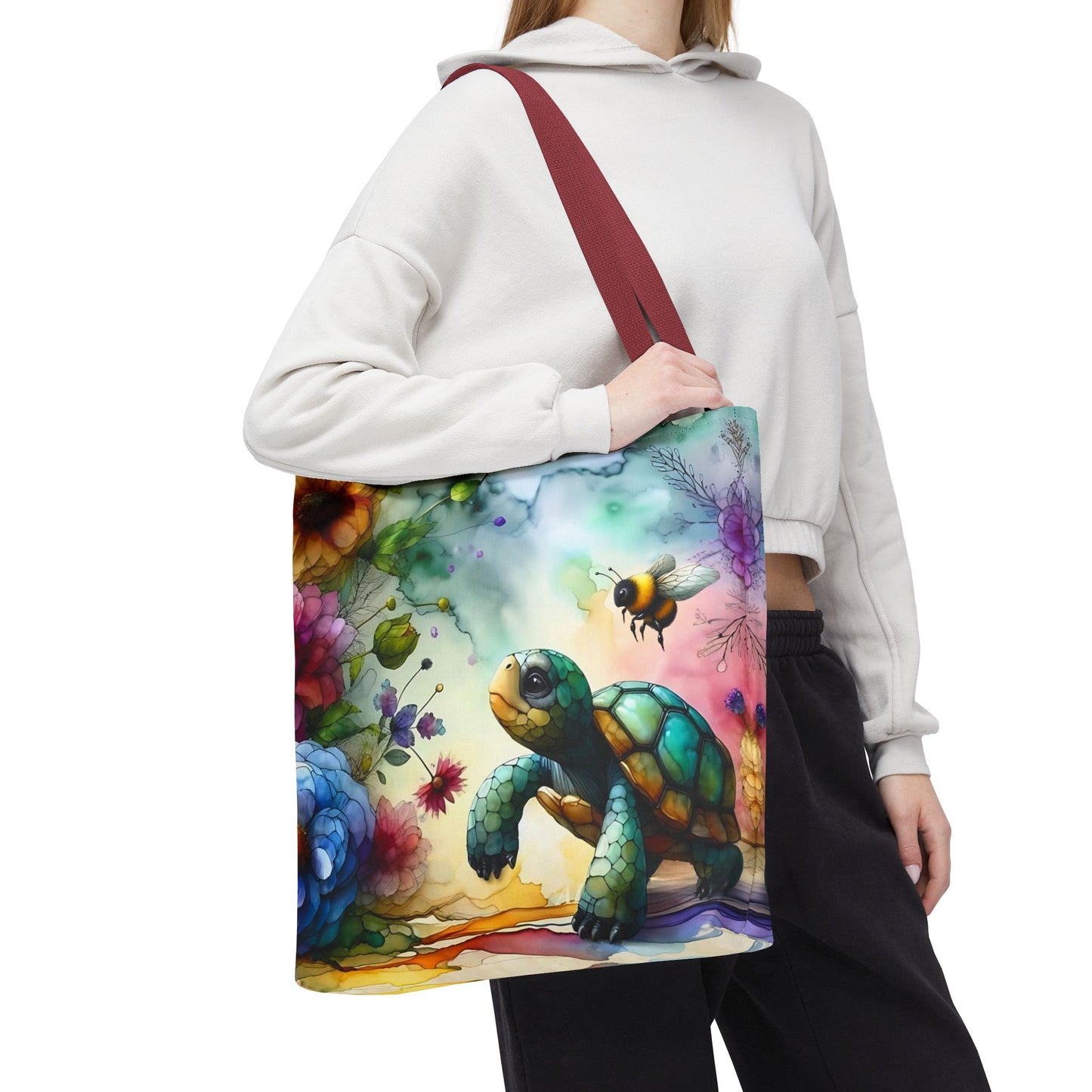 Bolsa de mano - Diseño de tortugas coloridas
