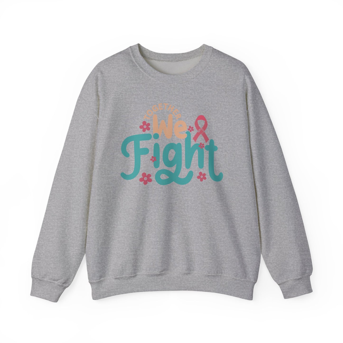 🎀🌸 Together We Fight Sweatshirt – Breast Cancer Awareness & Support Crewneck