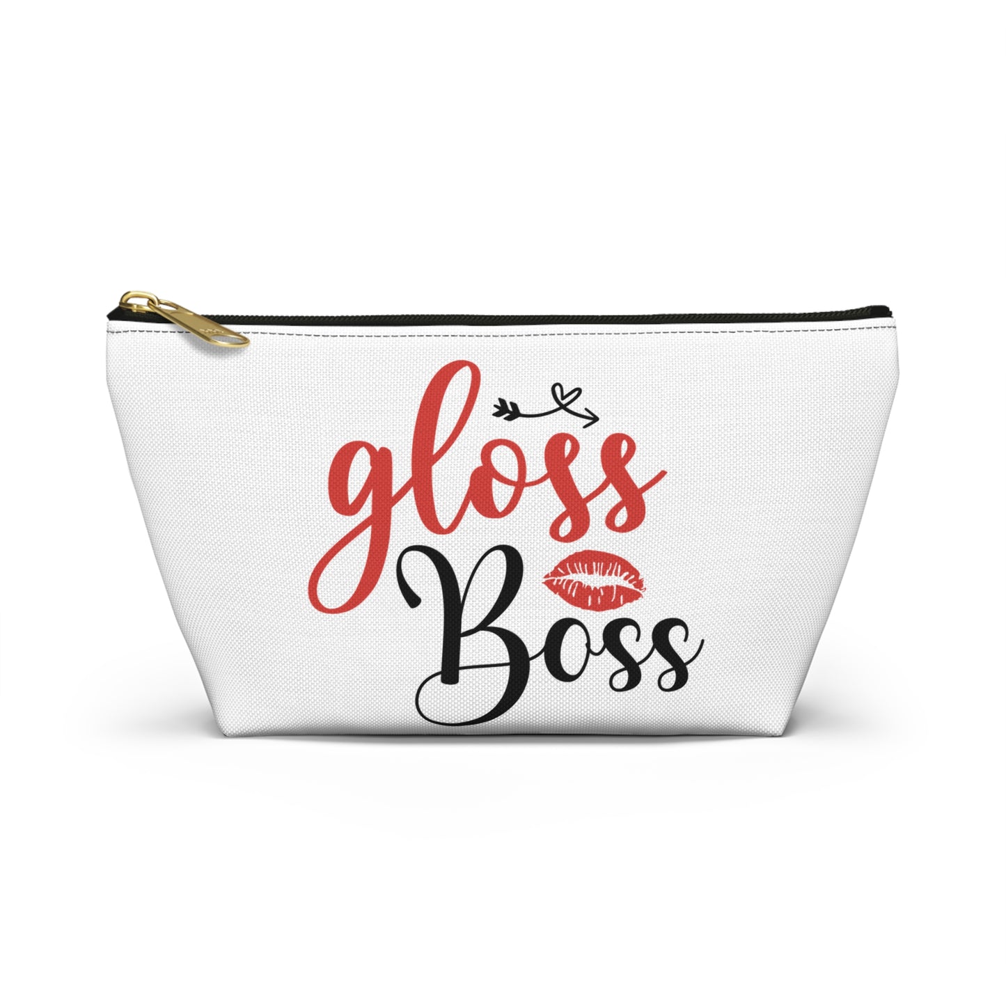 Accessory Pouch – "Gloss Boss" Red Makeup Bag