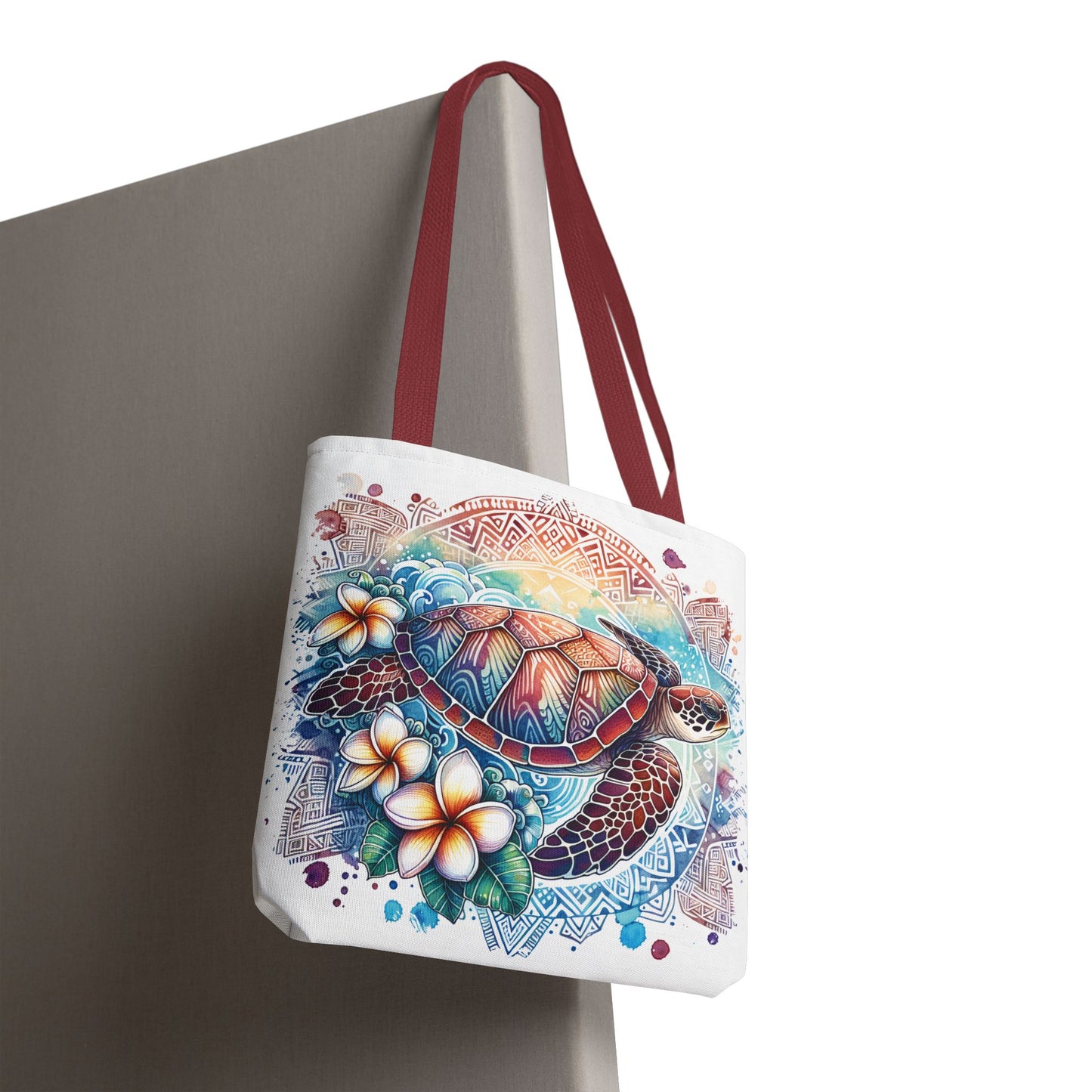 🐢 Tropical Sea Turtle Tote Bag – Coastal, Artistic & Practical 🌺