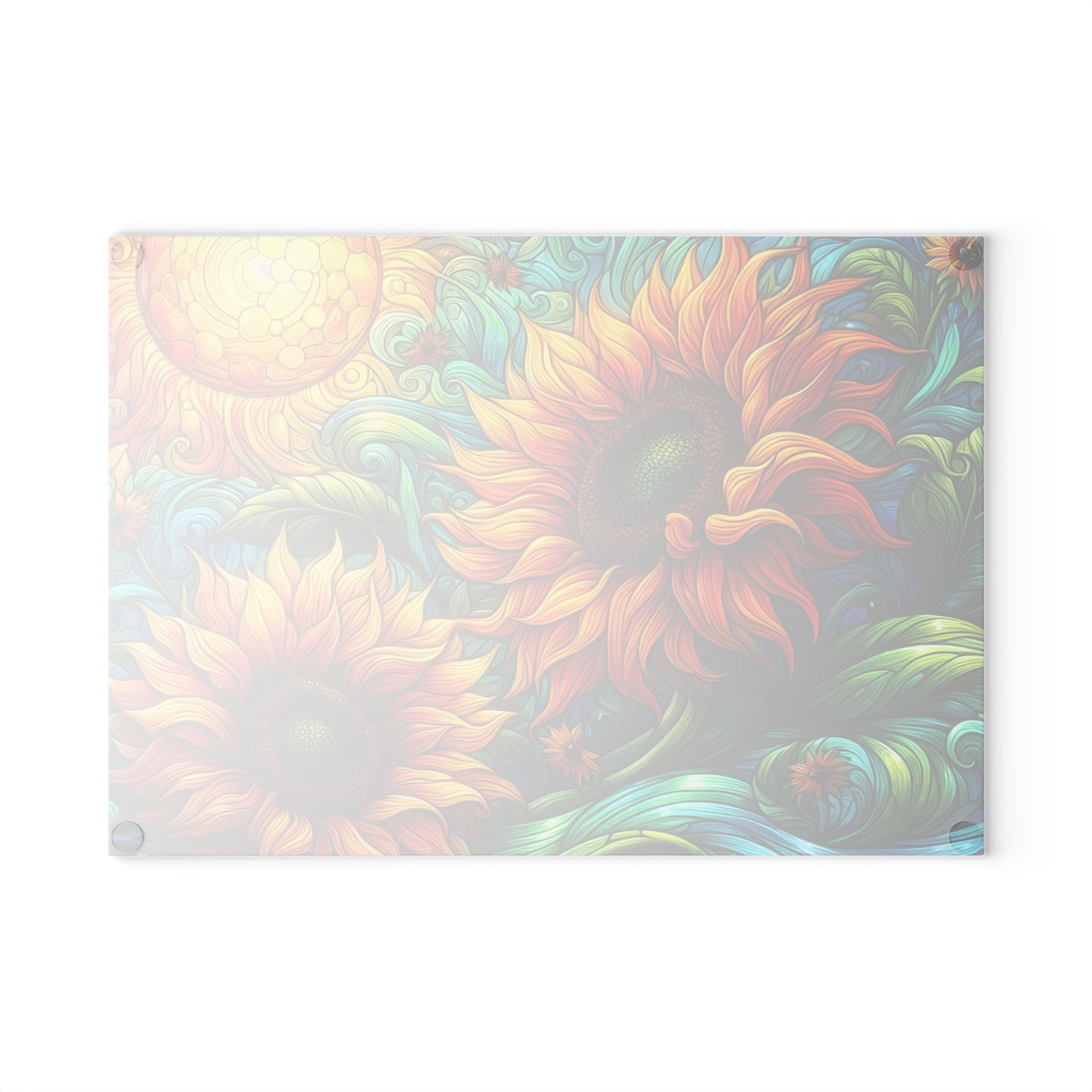 🌻✨ Sunflower Swirl Cutting Board – Vibrant Sunshine for Your Kitchen 🌞