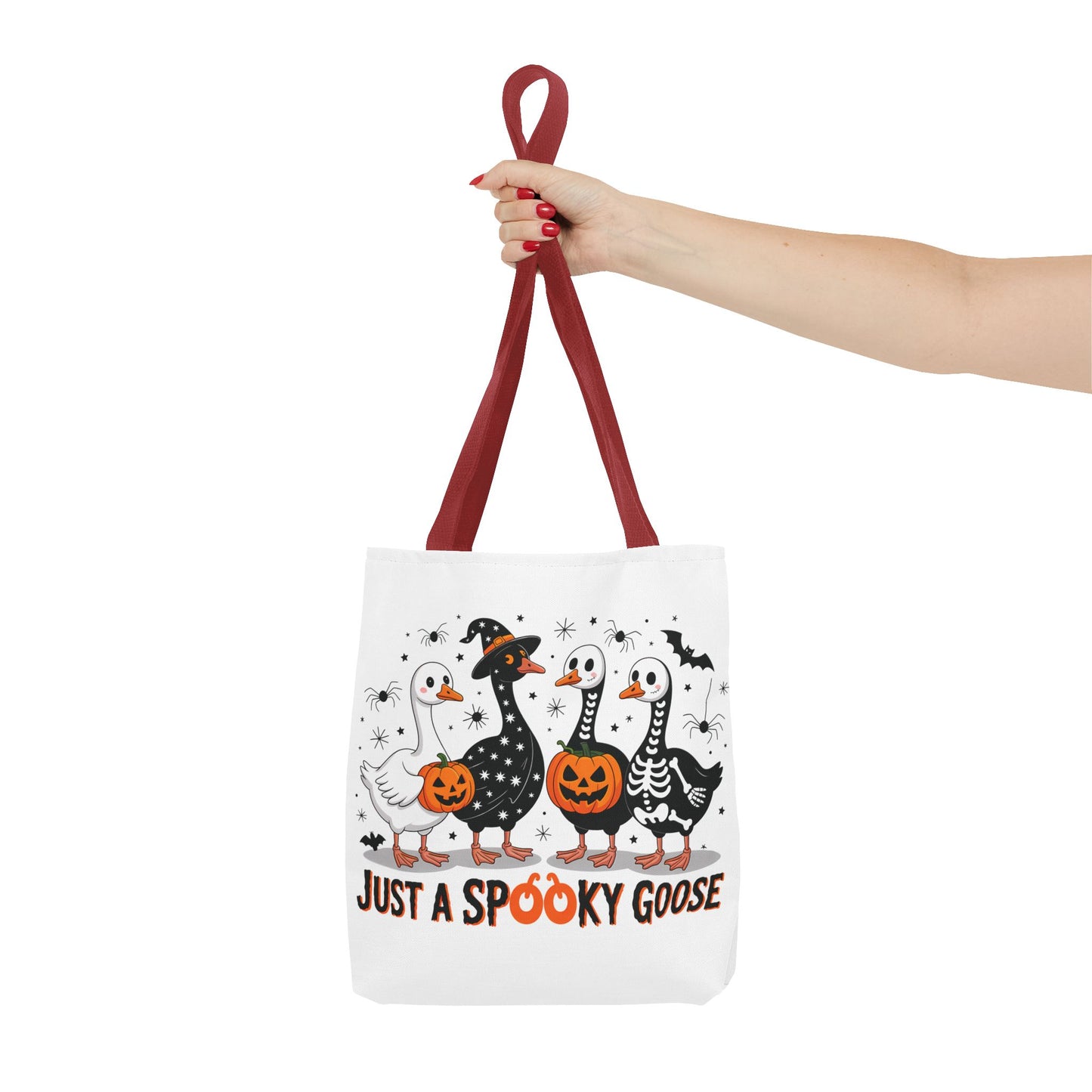 🦢 Just a Spooky Goose Tote Bag – Honkin’ Into Halloween 🎃👻