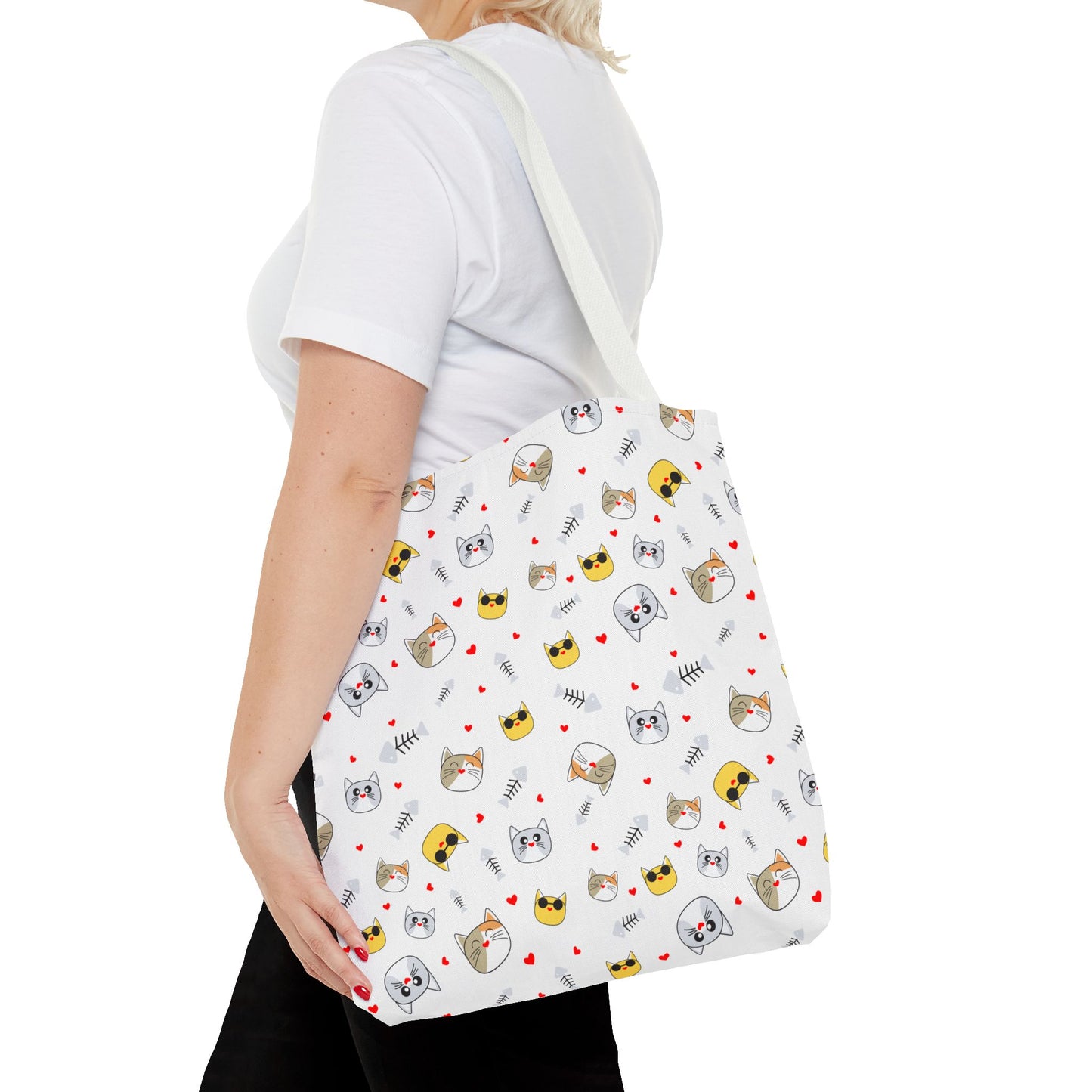 Charming Cat Lover Tote Bag – Durable, Spacious, and Perfect for Shopping, Work, or Everyday Adventures!