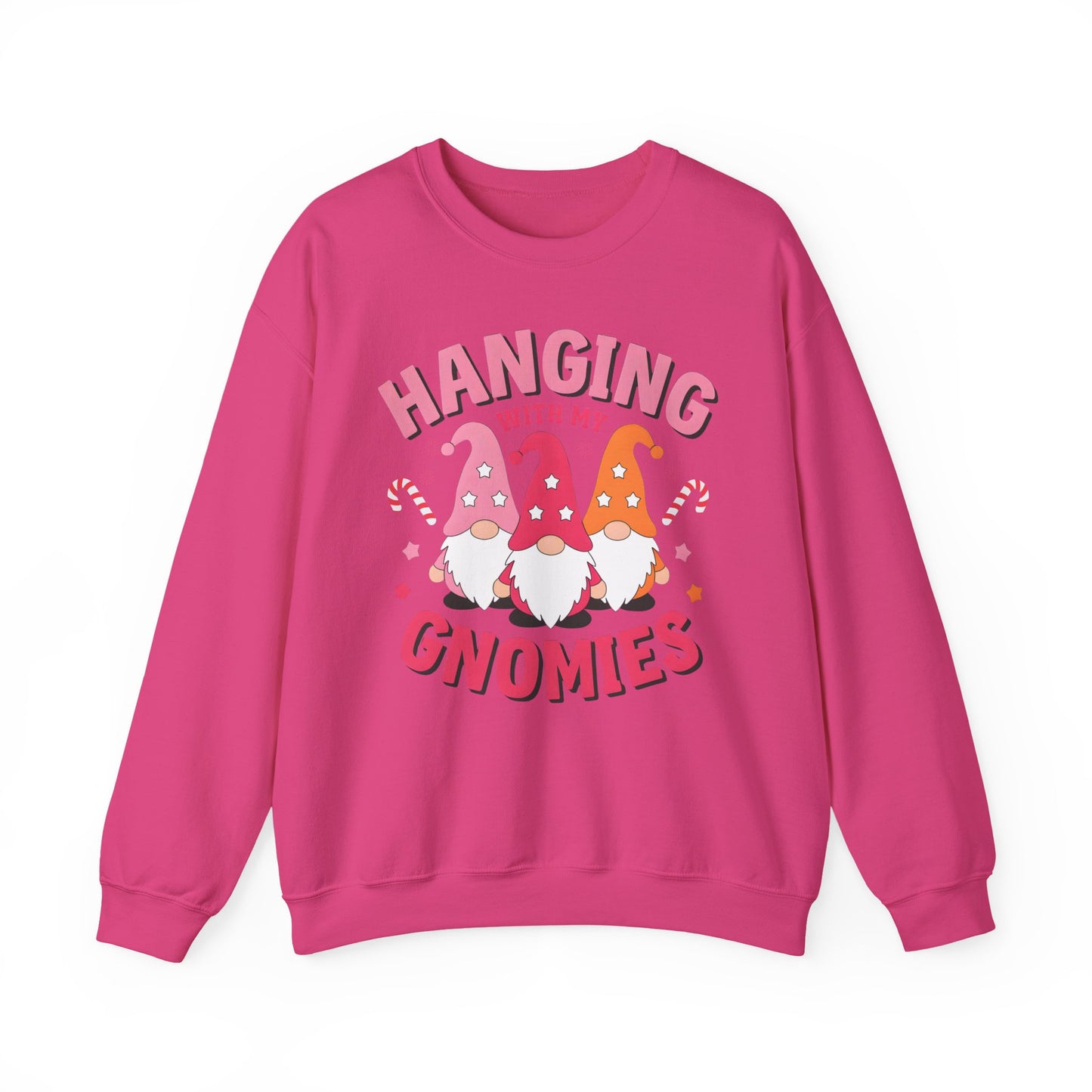 🎀 Hanging With My Gnomies Women’s Sweatshirt – Cute Holiday Matching Vibes