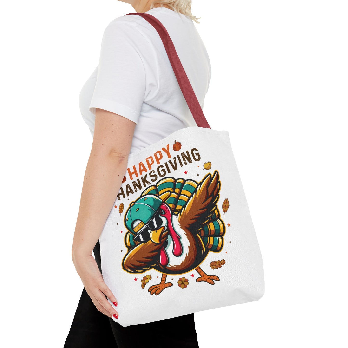 🦃 Dabbing Turkey Tote Bag – Thanksgiving Swagger with Holiday Humor