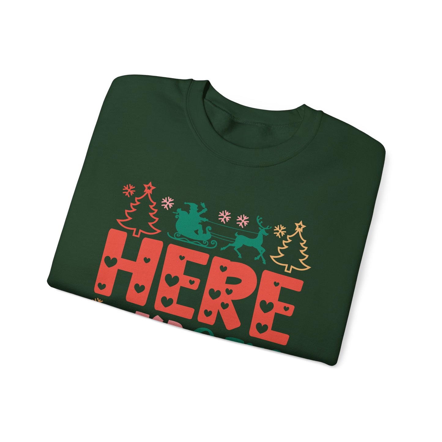 🎄🍪 Here For The Cookies Crewneck – Cute Holiday Baking Vibes