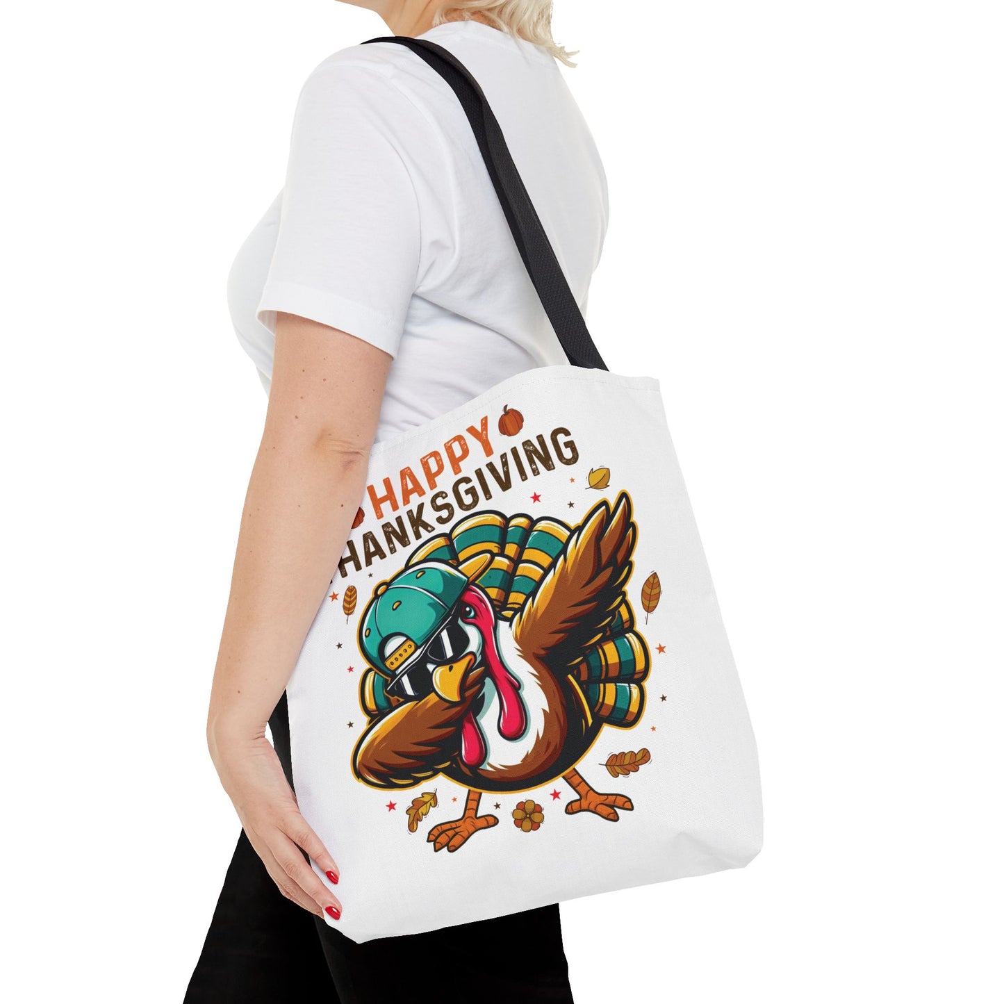 🦃 Dabbing Turkey Tote Bag – Thanksgiving Swagger with Holiday Humor