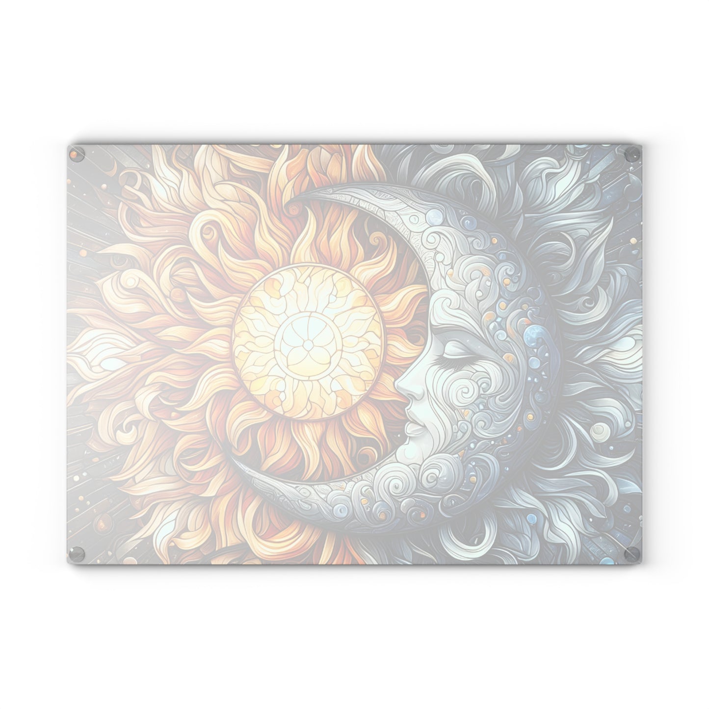 🌙☀️ Celestial Sun & Moon Cutting Board – Cosmic Elegance for Your Kitchen 🌌