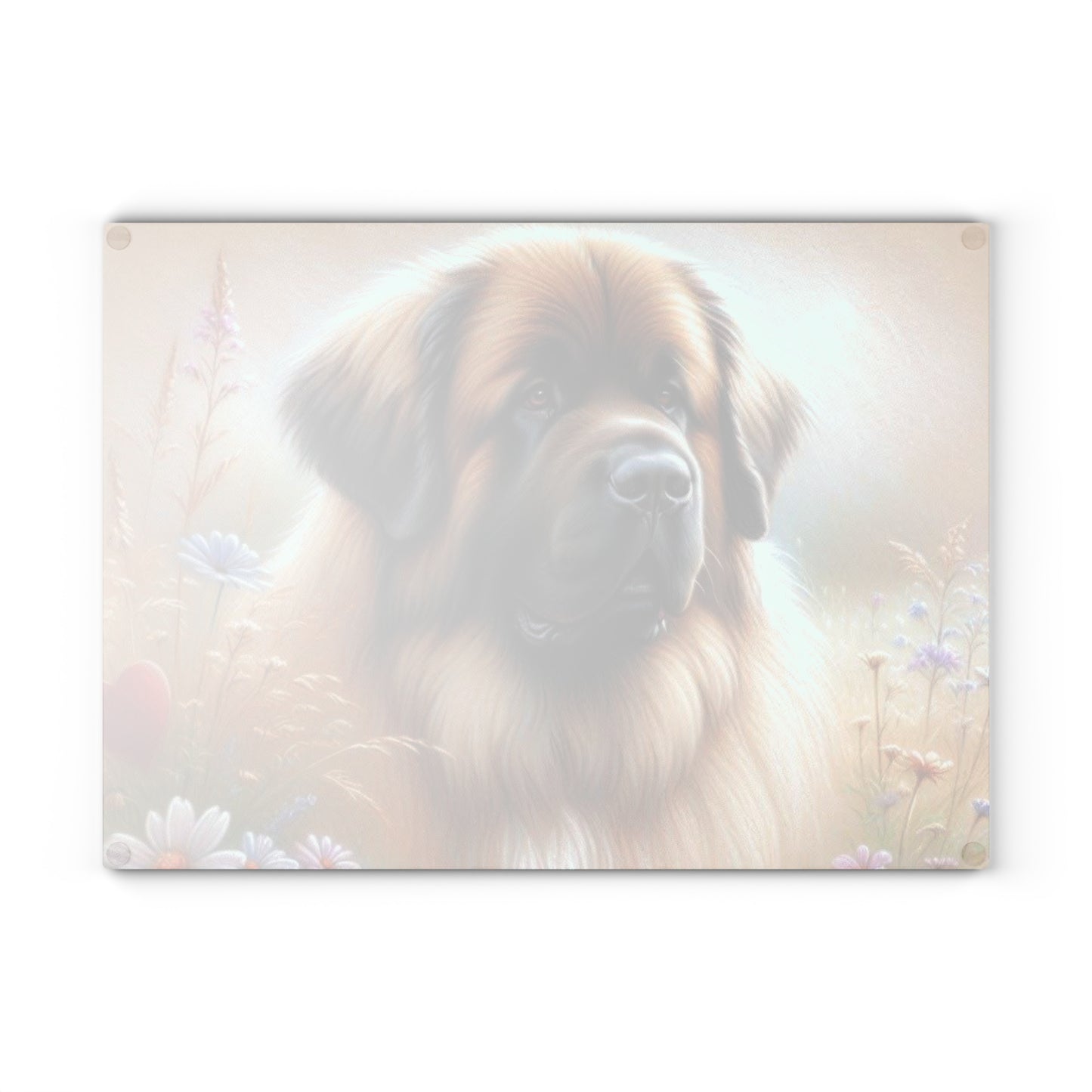 🦁 Leonberger Love Cutting Board – Gentle Giant Elegance for Your Kitchen