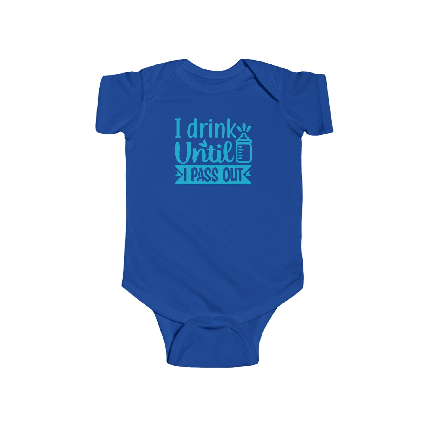 🍼 I Drink Until I Pass Out Baby Onesie – Funny & Playful Statement Outfit 👶✨