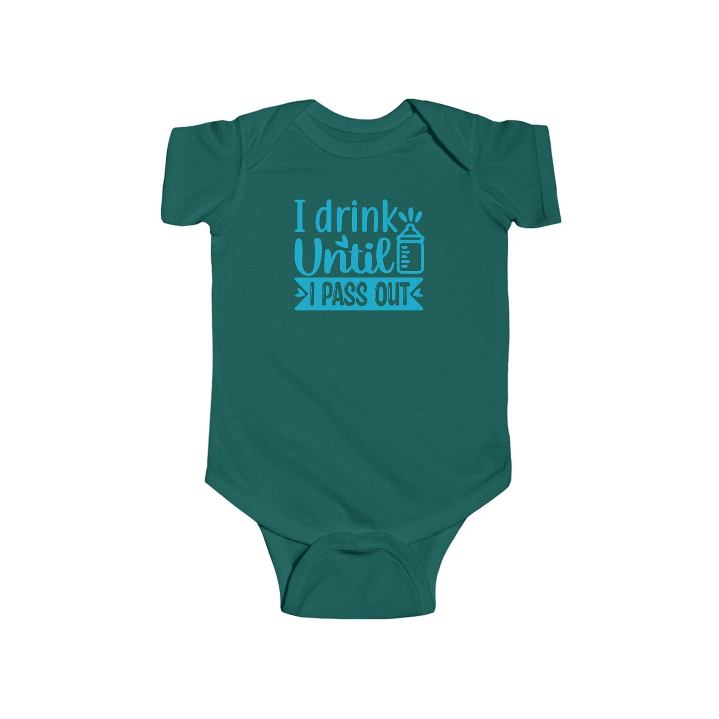 🍼 I Drink Until I Pass Out Baby Onesie – Funny & Playful Statement Outfit 👶✨