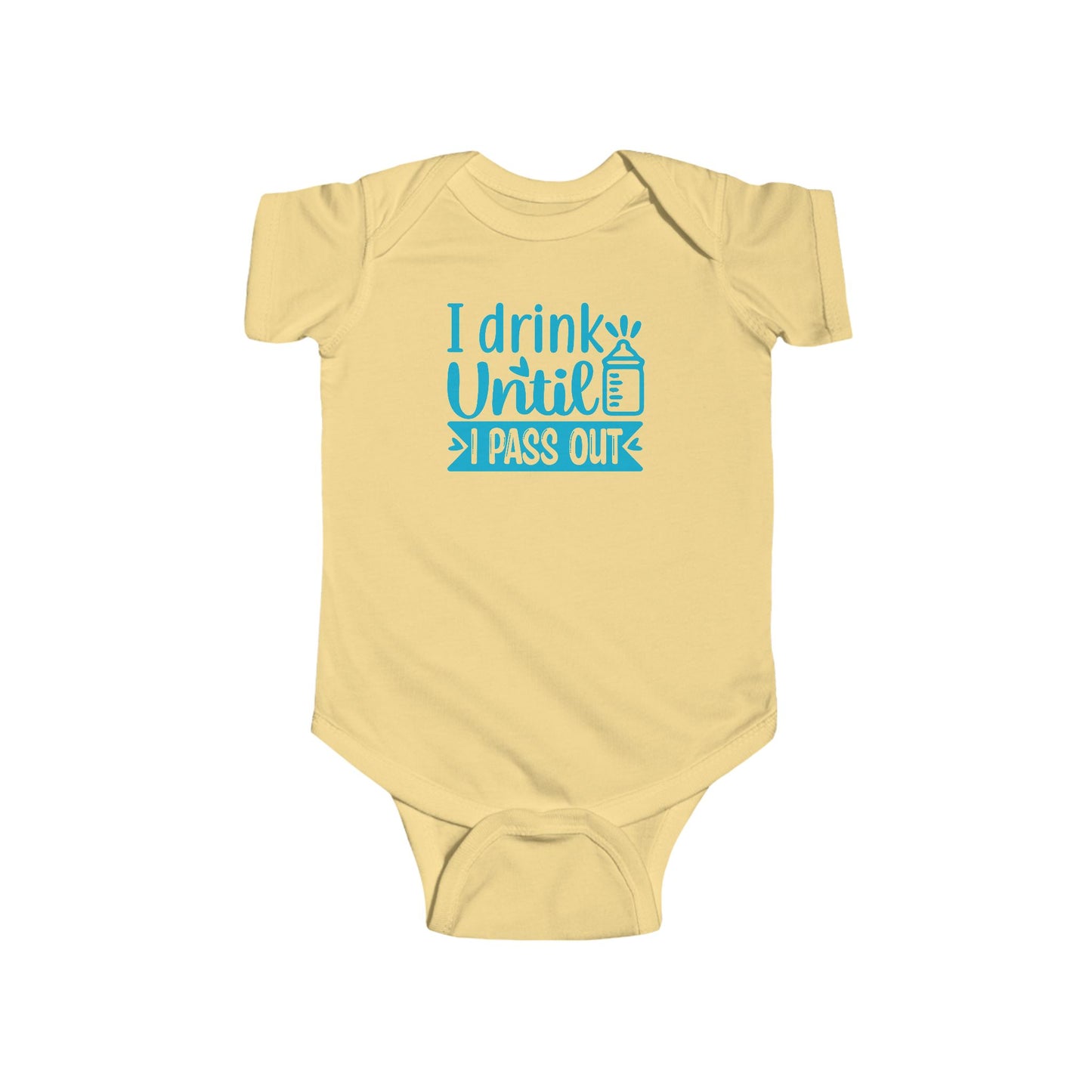 🍼 I Drink Until I Pass Out Baby Onesie – Funny & Playful Statement Outfit 👶✨