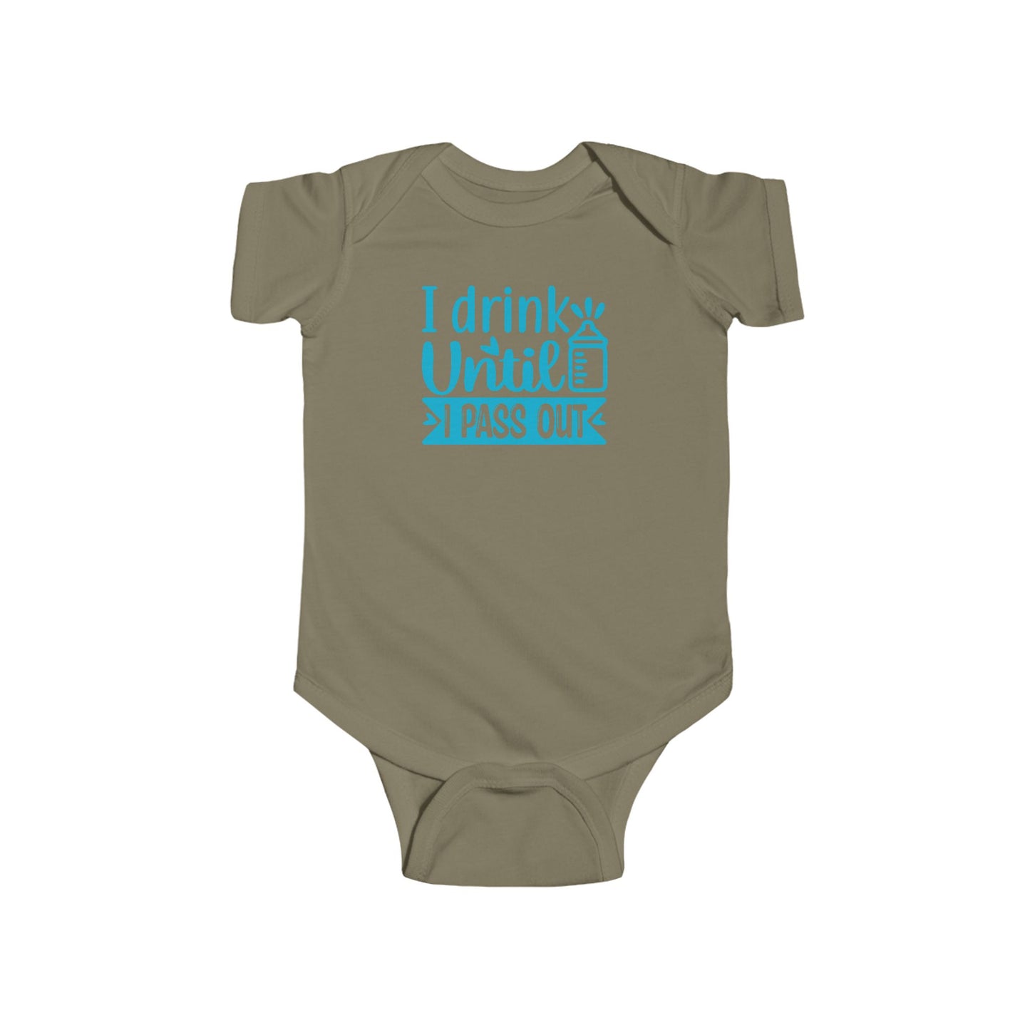 🍼 I Drink Until I Pass Out Baby Onesie – Funny & Playful Statement Outfit 👶✨
