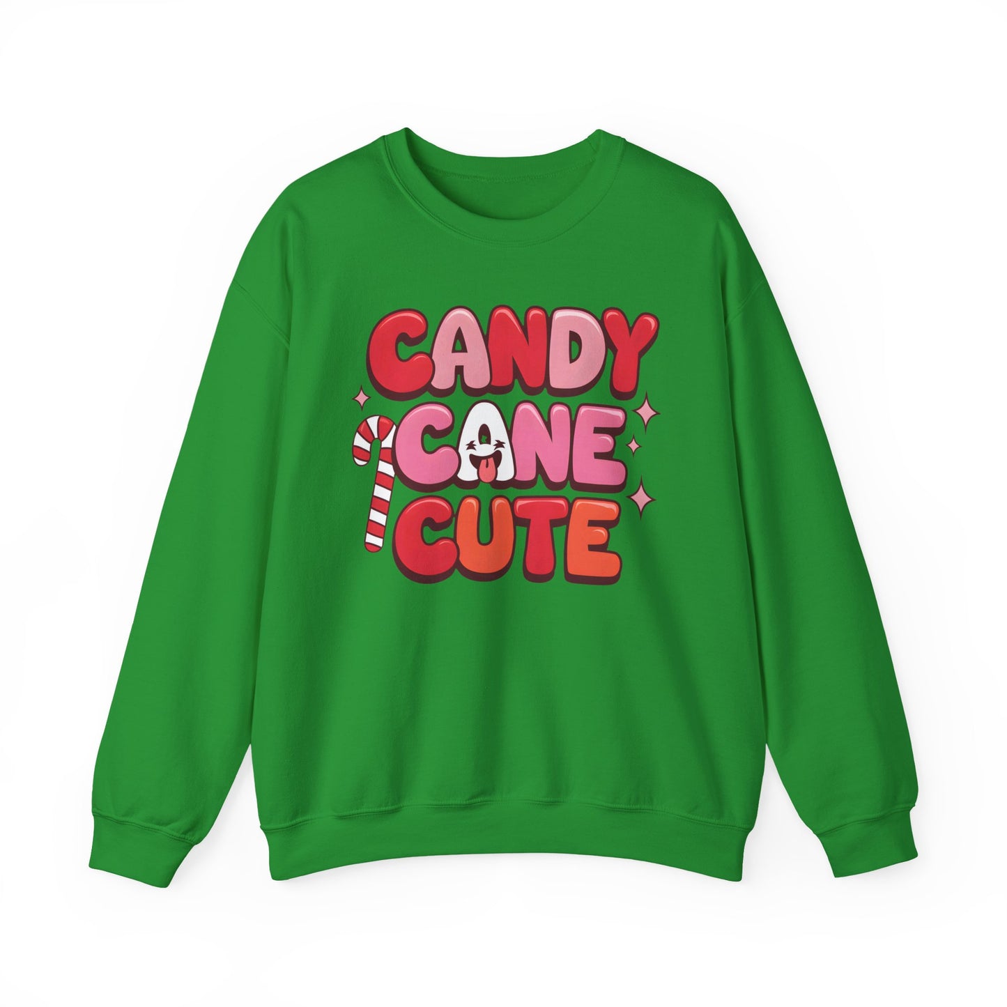 🎀🍭 Candy Cane Cute Women’s Christmas Sweatshirt – Soft, Cozy & Playful Holiday Style
