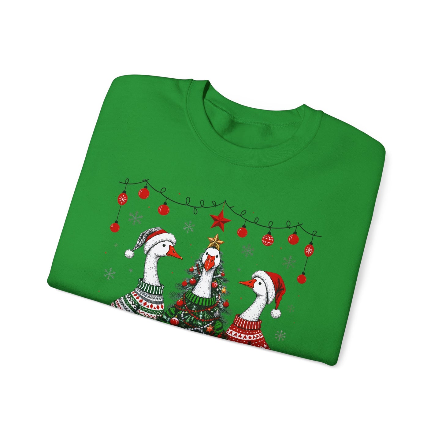 🎄🪿 Goosemas Sweater Flock Sweatshirt – Festive Geese in Cozy Knits